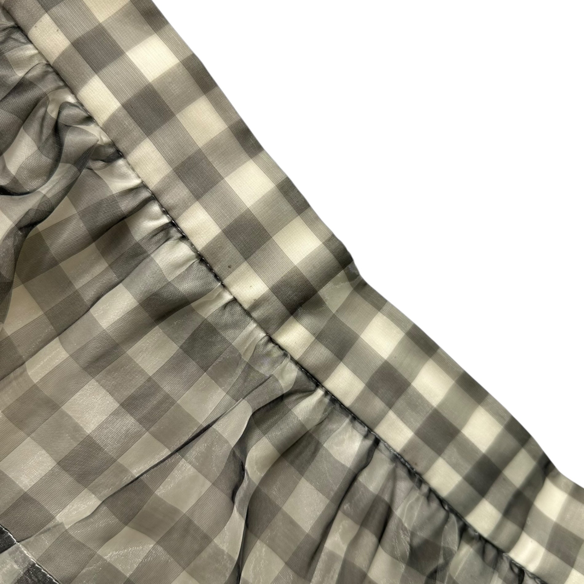 tricot COMME des GARCONS(トリココムデギャルソン) 07SS Gingham Check Sheer Nylon Layered Skirt ギンガムチェック シアー ナイロン レイヤード スカート TS-S033 M ホワイト×ブラック AD2006