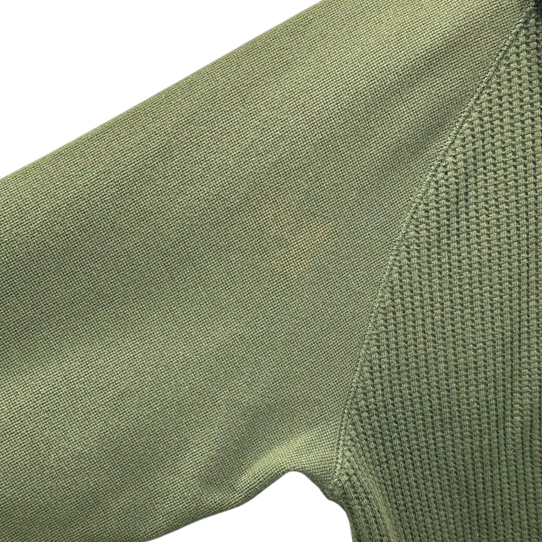 STUSSY(ステューシー) AUTHENTIC OUTER GEAR Waffle Pullover Hoodie ワッフル プルオーバー パーカー M オリーブ