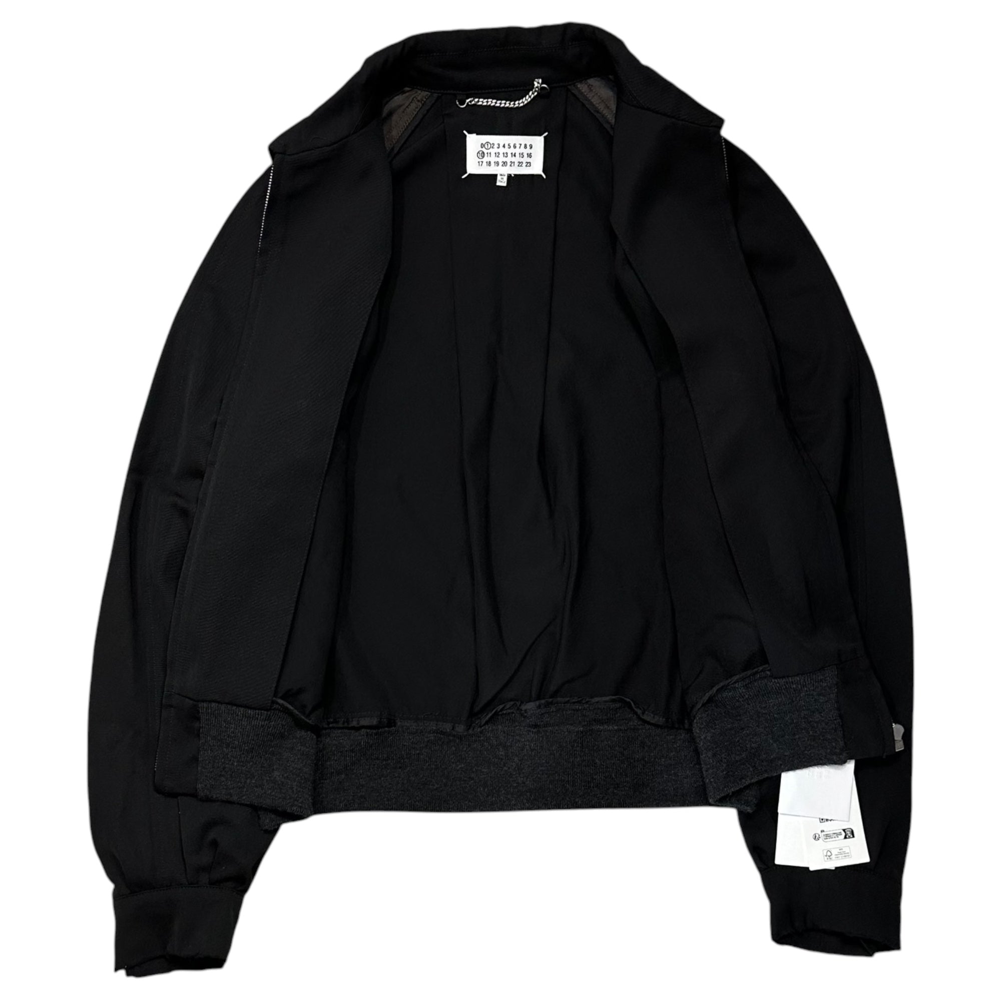 MAISON MARGIELA(メゾンマルジェラ) 26SS Wool Bomber Jacket ウール ボンバー ジャケット S51AM0509 40 ブラック ブルゾン