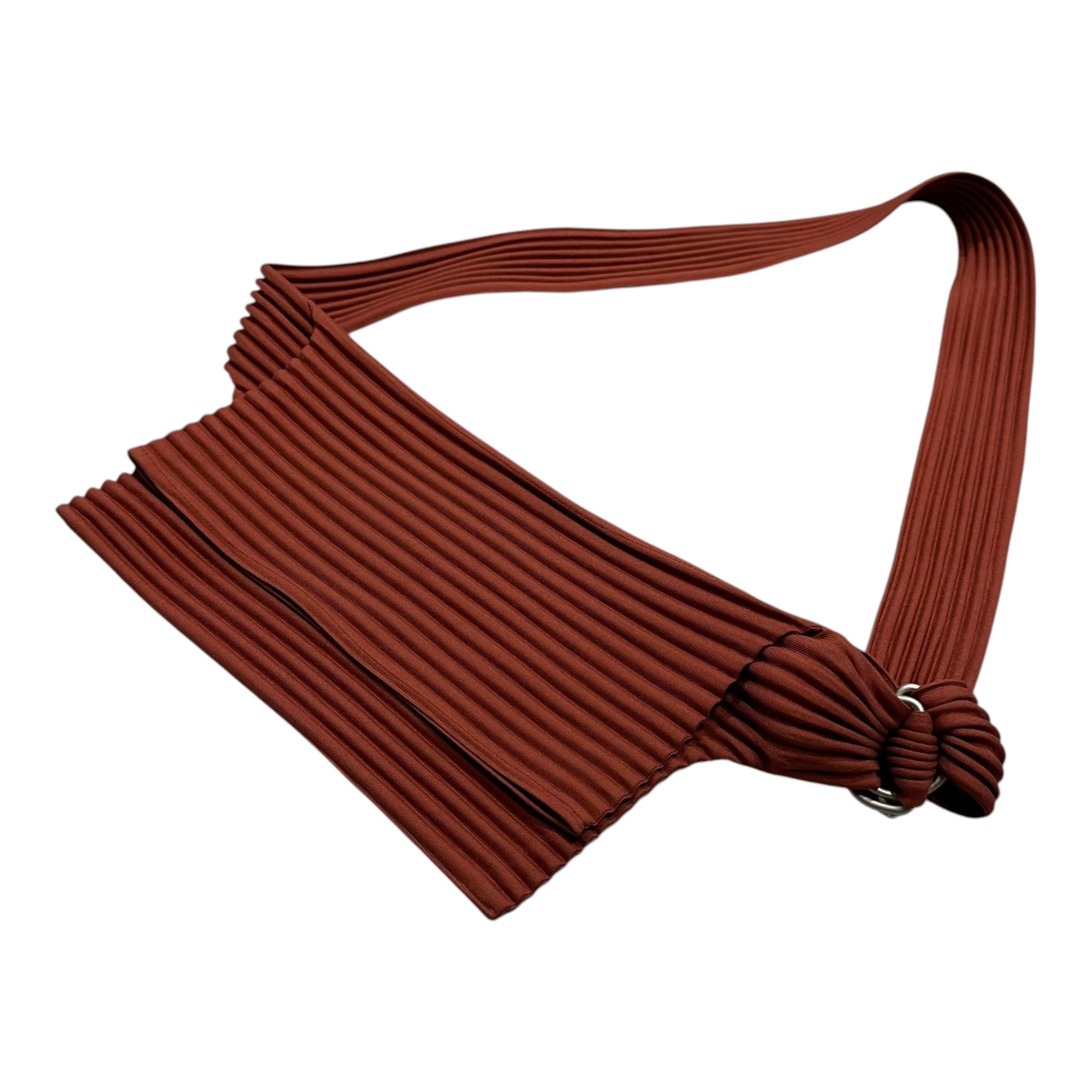 PLEATS PLEASE(プリーツプリーズ) pleated shoulder bag プリーツ ショルダーバッグ PP94-AG591 FREE ブリックカラー(レンガ色)