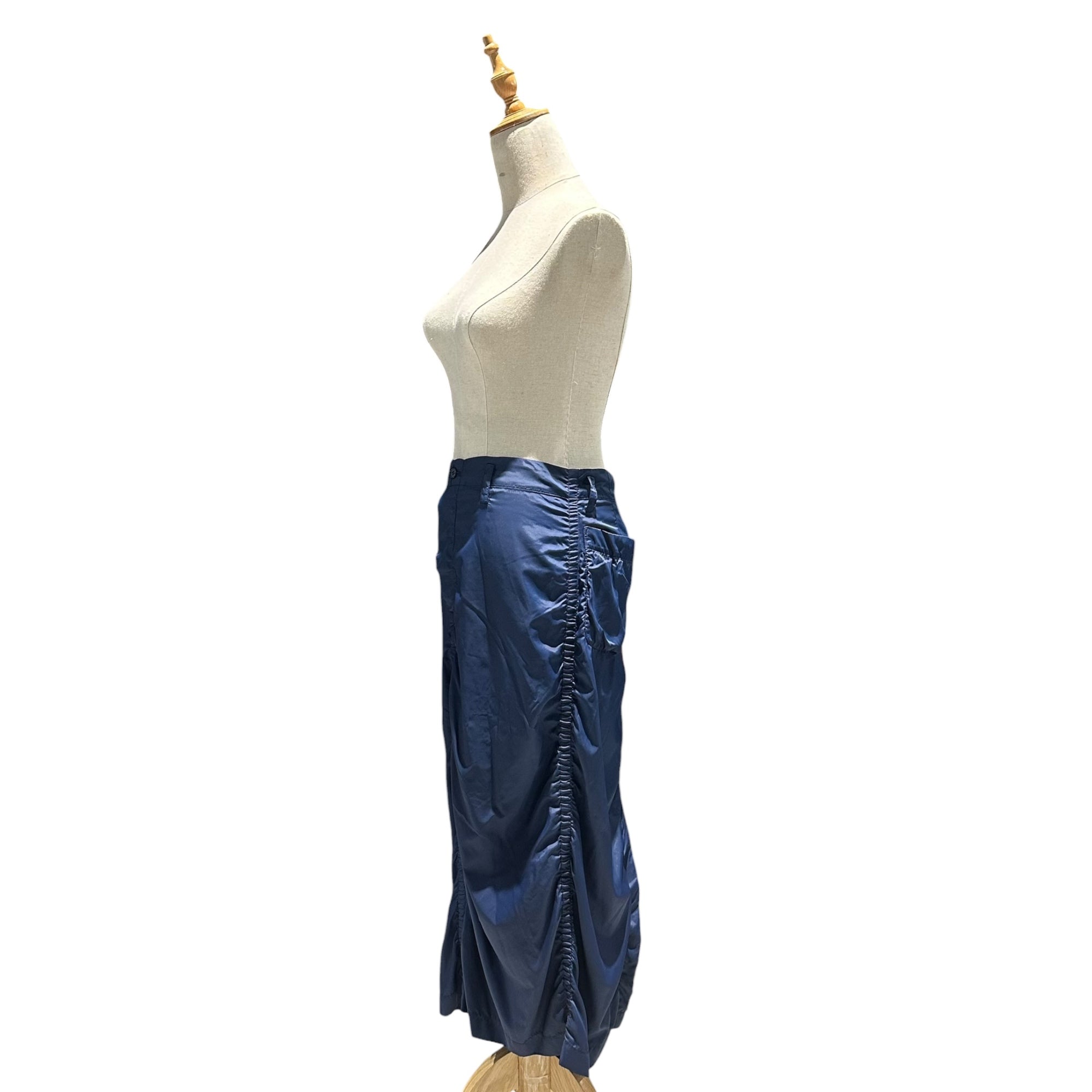 tricot COMME des GARCONS(トリココムデギャルソン) 2000AW Back-Slit Nylon Tech Skirt バックスリット ナイロン テック スカート TS-02050S S ブルー AD2000 00s アーカイブ