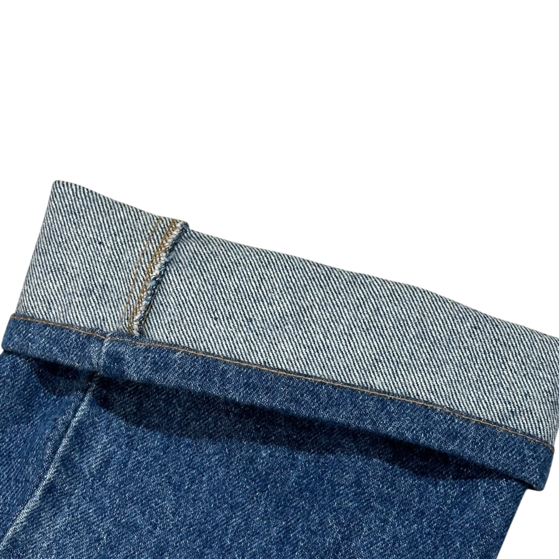 Levi's(リーバイス) 90's 505 Straight denim pants ストレート デニム パンツ 505-02SW W32 L34 インディゴ フラッシャー付 デッドストック 1991年製 裏ボタン359