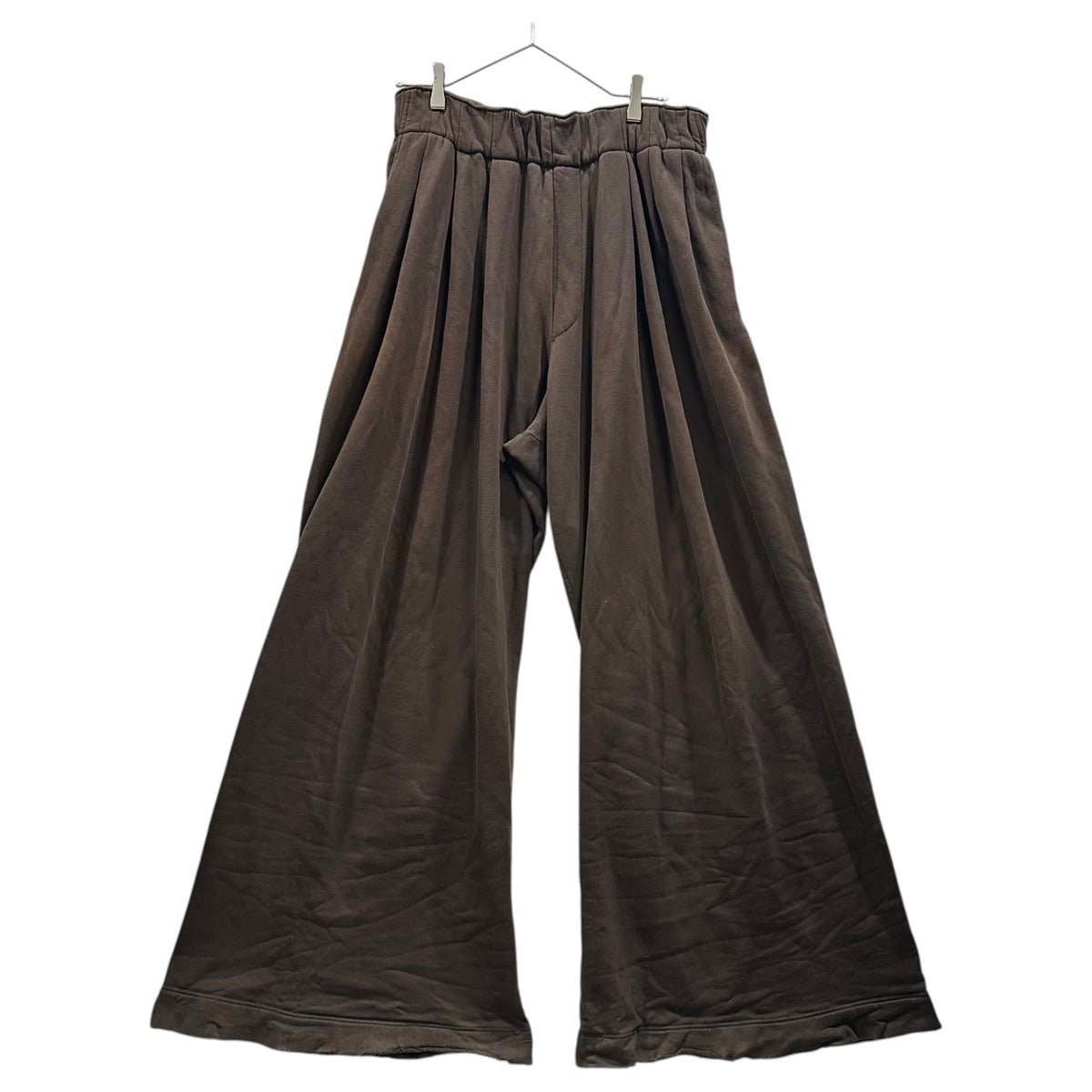 DRIES VAN NOTEN(ドリスヴァンノッテン) HAMA Baggy Wide-Leg Sweat Pants バギー ワイド スウェット パンツ L ブラウン