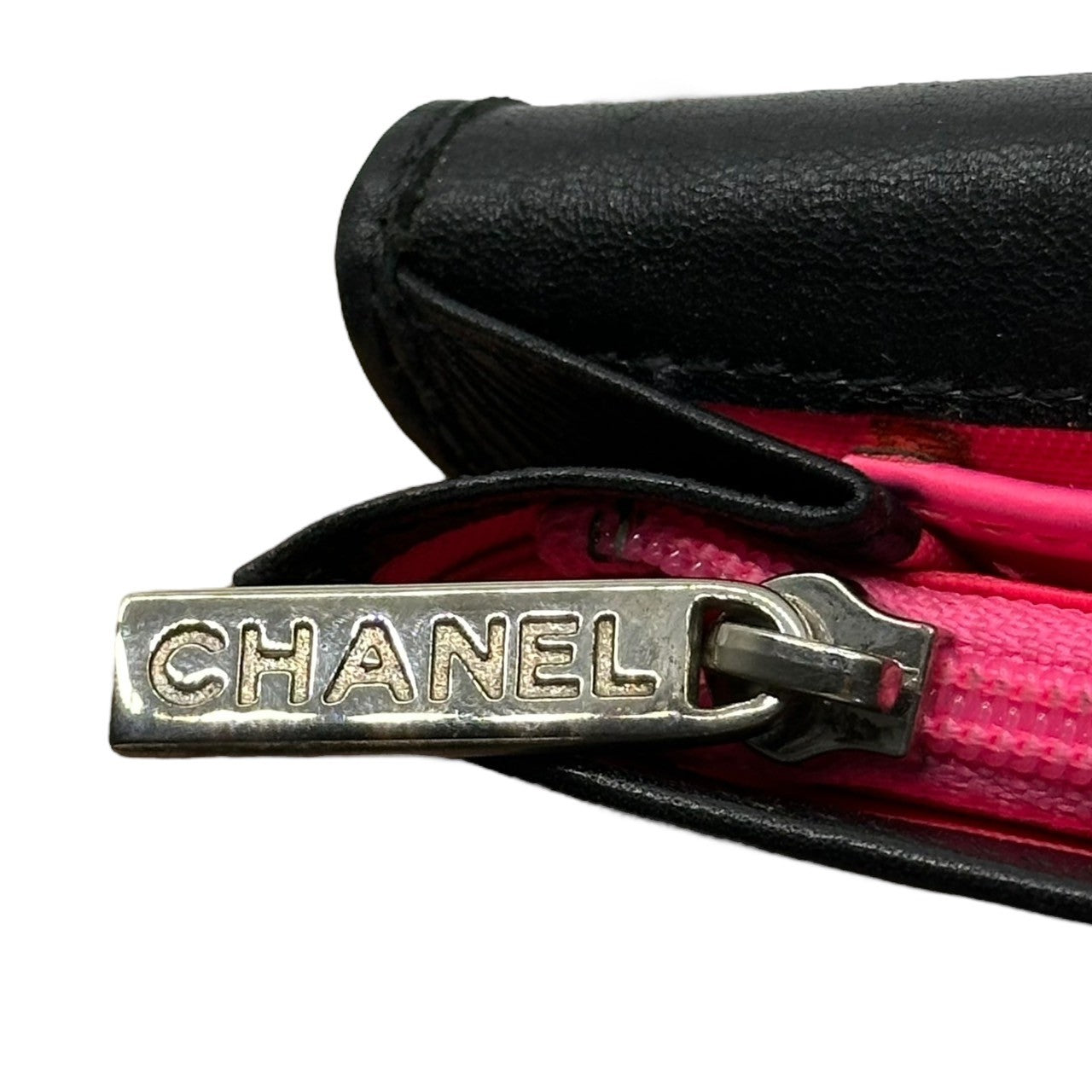 CHANEL(シャネル) Cambon-line Bifold Flap Wallet 2つ折り フラップ 財布 ブラック×ホワイト 9番台 7桁 2004年