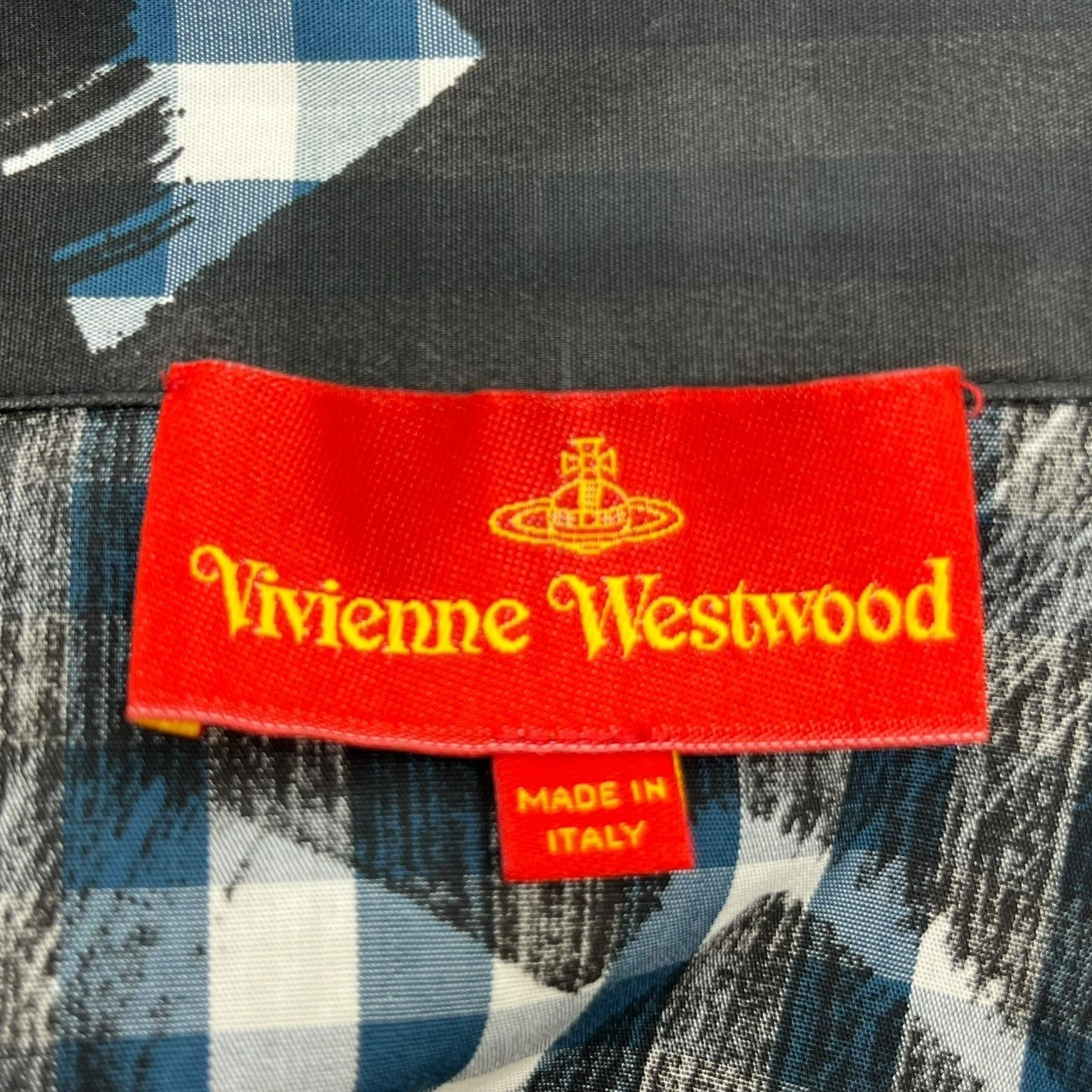 Vivienne Westwood RED LABEL(ヴィヴィアンウエストウッドレッドレーベル) 17SS Plaid Love Shirt チェック柄 ラブシャツ 12-01-871017 42(S) ブルー×ブラック