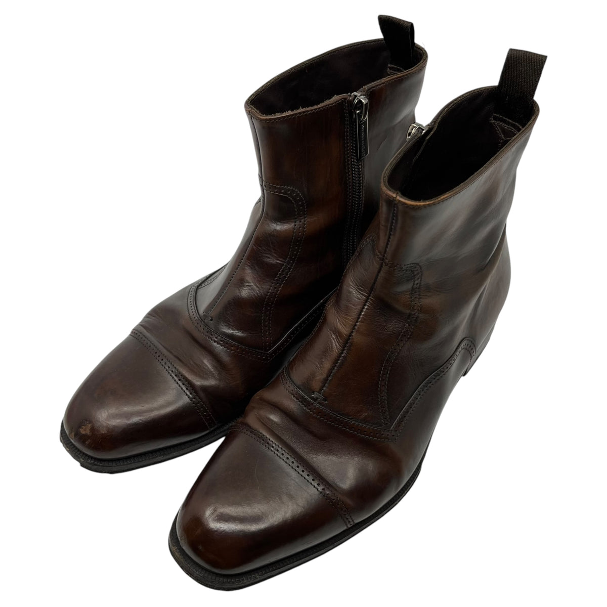 GIORGIO ARMANI(ジョルジオアルマーニ) cap toe side zip boots 
