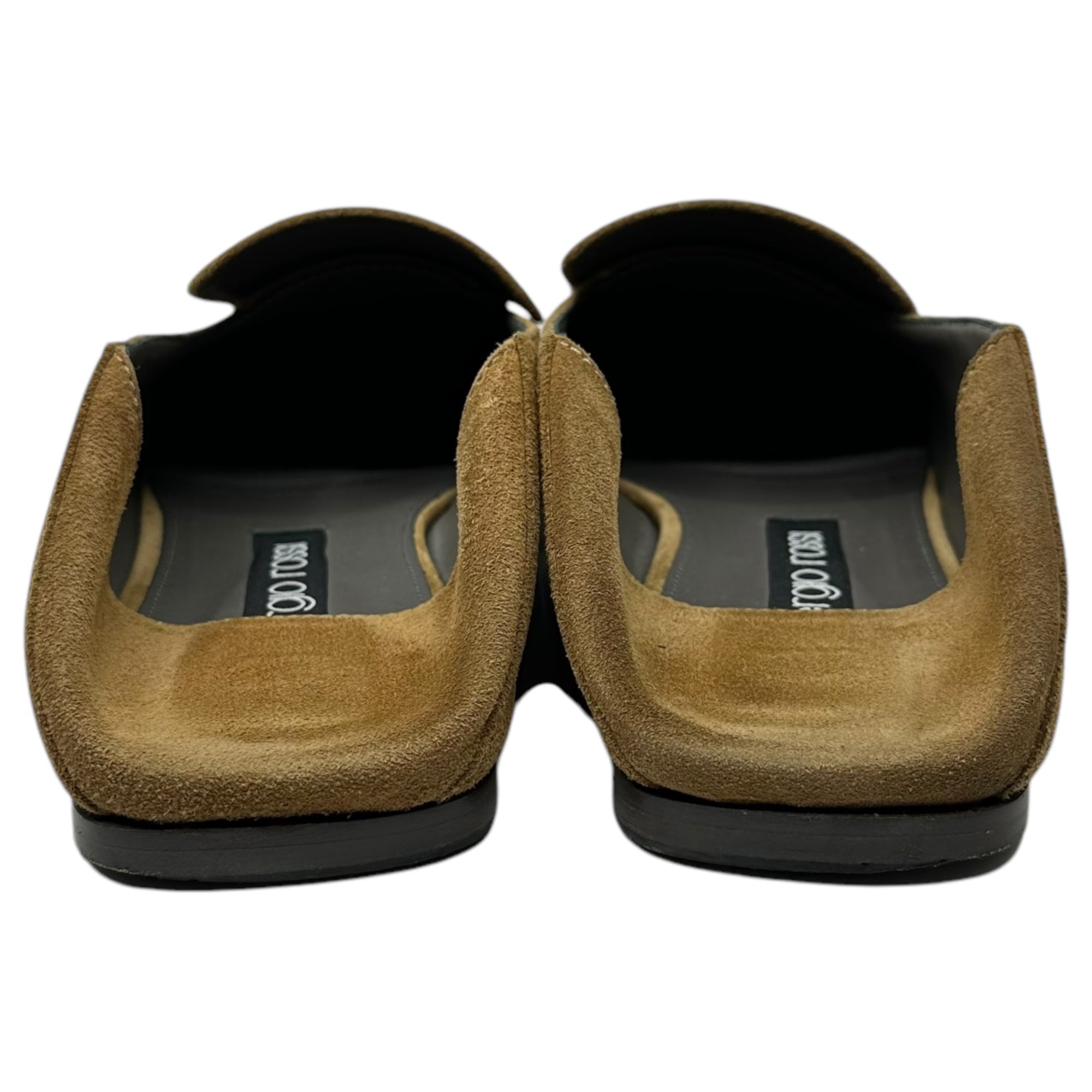 Sergio Rossi(セルジオロッシ) 23SS Metal Plate Logo Leather Square Toe Loafer メタルプレート ロゴ レザー スクエアトゥー ローファー 5 1/2(24.5~25.0cm程度) ベージュ
