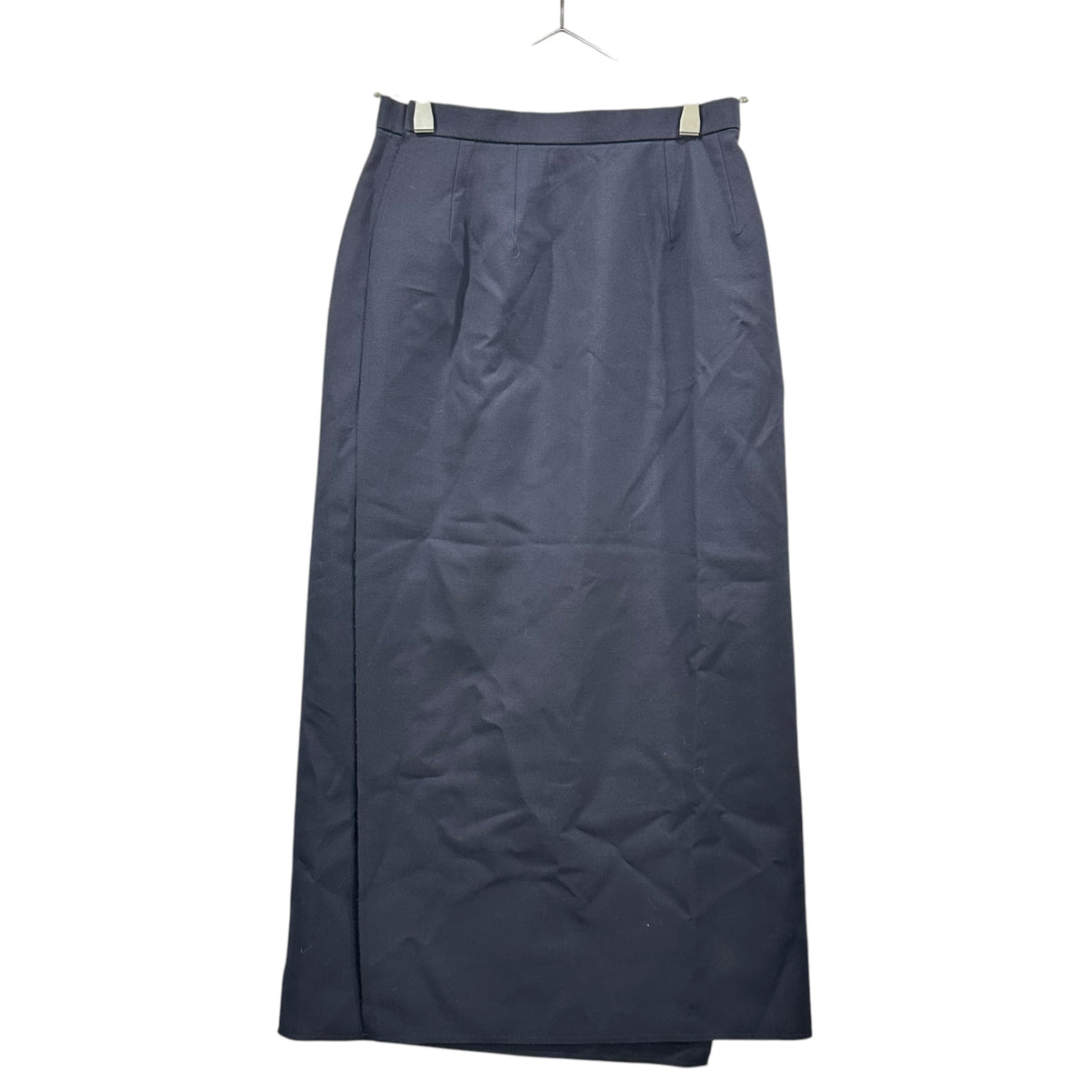 COMME des GARCONS(コムデギャルソン) 1998AW Bonded Wool Long Wrap Skirt ボンディング 加工 ウール ロング 巻き スカート GS-10026S S ダークネイビー AD1998 90s アーカイブ