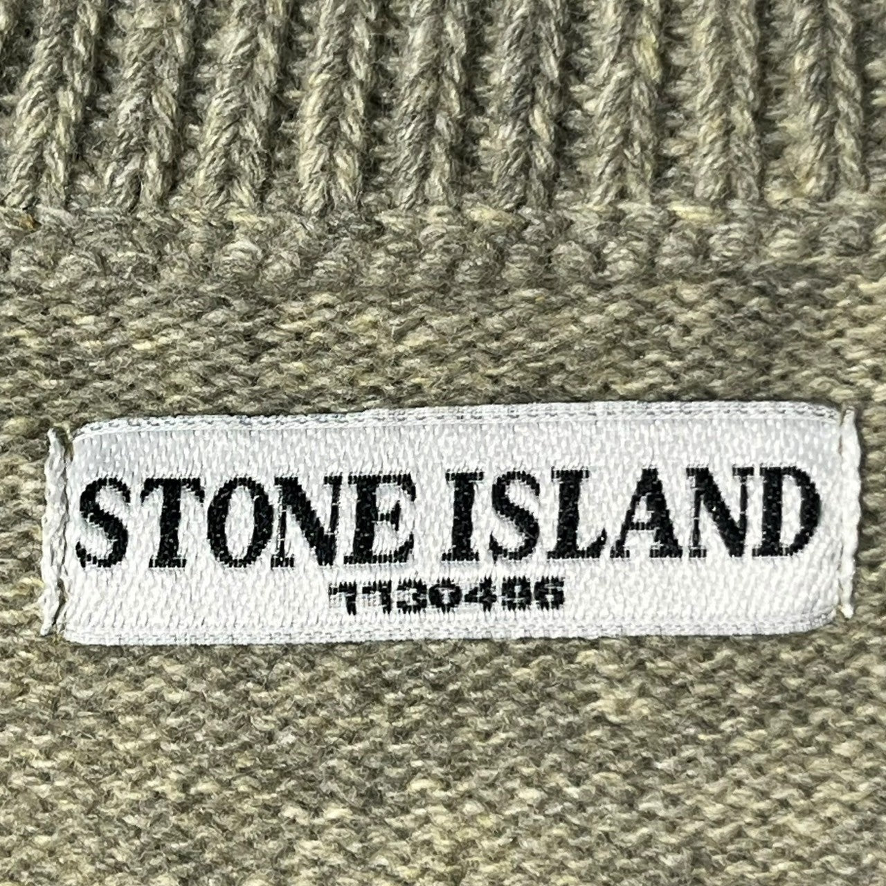 STONE ISLAND(ストーンアイランド) 07AW 2WAY high neck knit polo shirt ハイネック ニット ポロシャツ 47155BA3 S グレー プルオーバー 00s