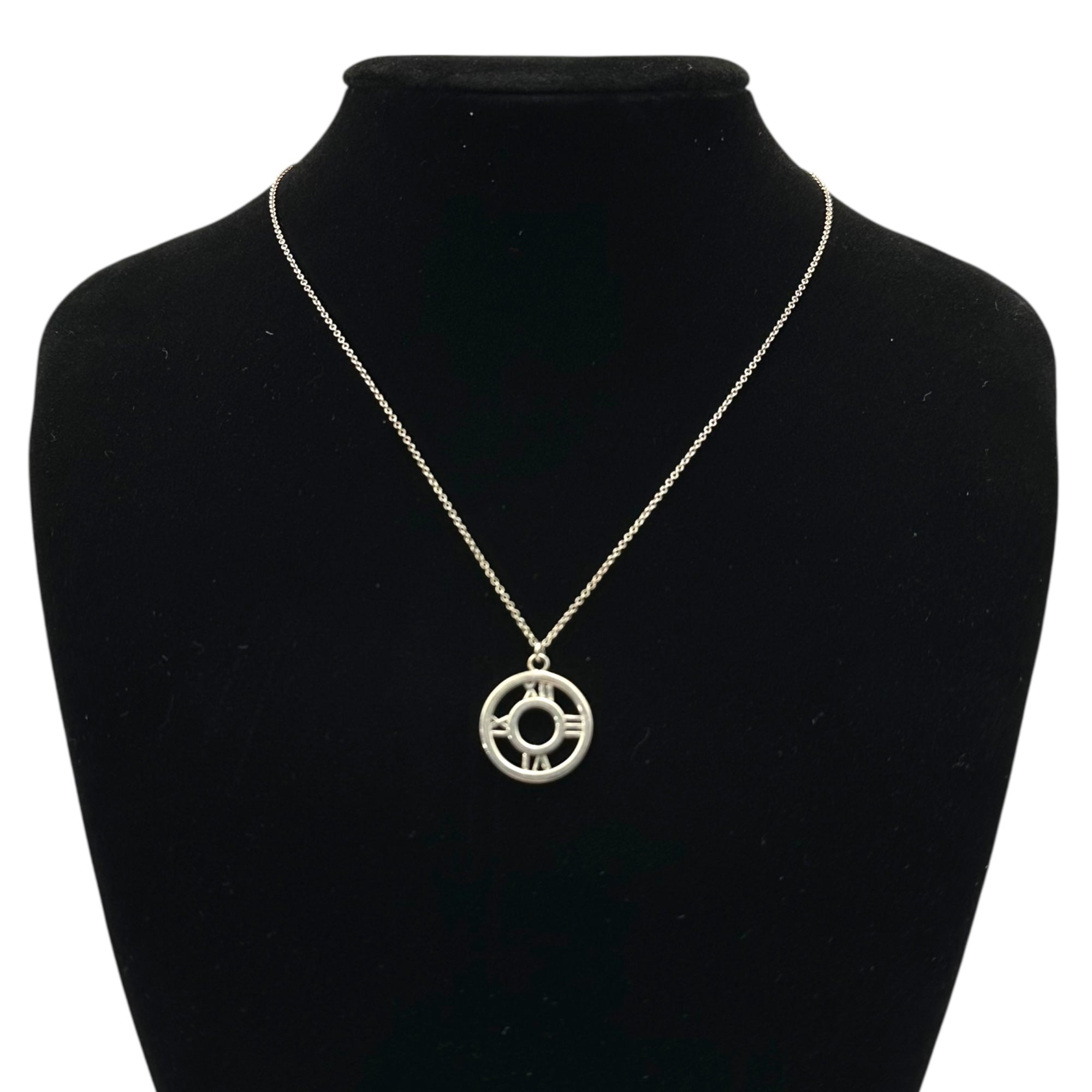 TIFFANY & CO.(ティファニー) Atlas Open Medallion Pendant Necklace アトラス オープン メダリオン ペンダント ネックレス シルバー