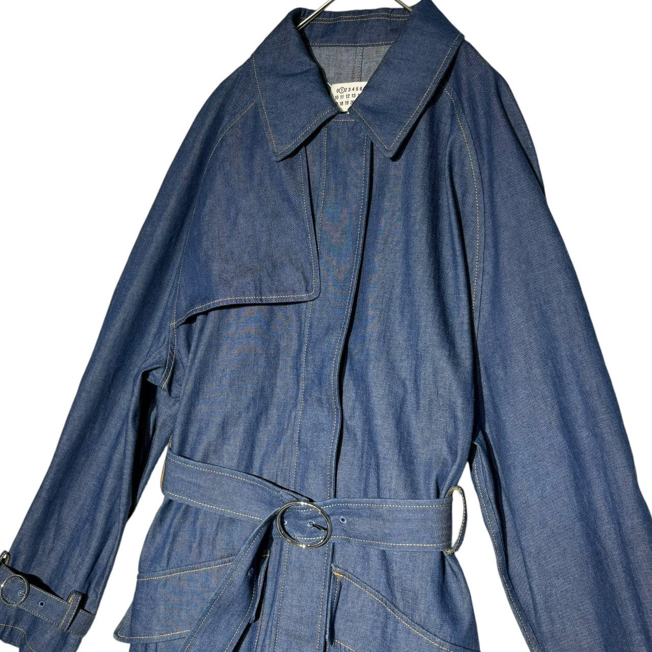 MAISON MARGIELA1(メゾンマルジェラ) 20SS Denim belted jumpsuit デニム ベルテッド ジャンプスーツ S51FP0082 40(L程度) インディゴ つなぎ オールインワン