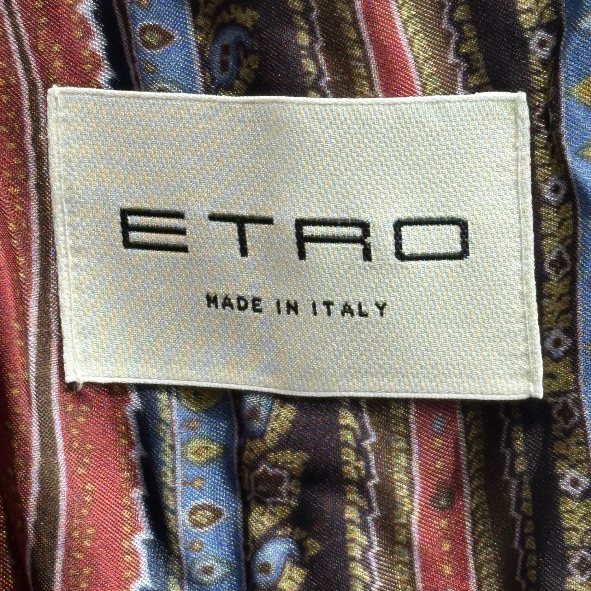 ETRO(エトロ) Random Check Inner Scarf All-Over Pattern Chester Wool Coat ランダムチェック 内スカーフ総柄 チェスター ウール コート 202-1185A-0193 50(XL程度) ブラウン