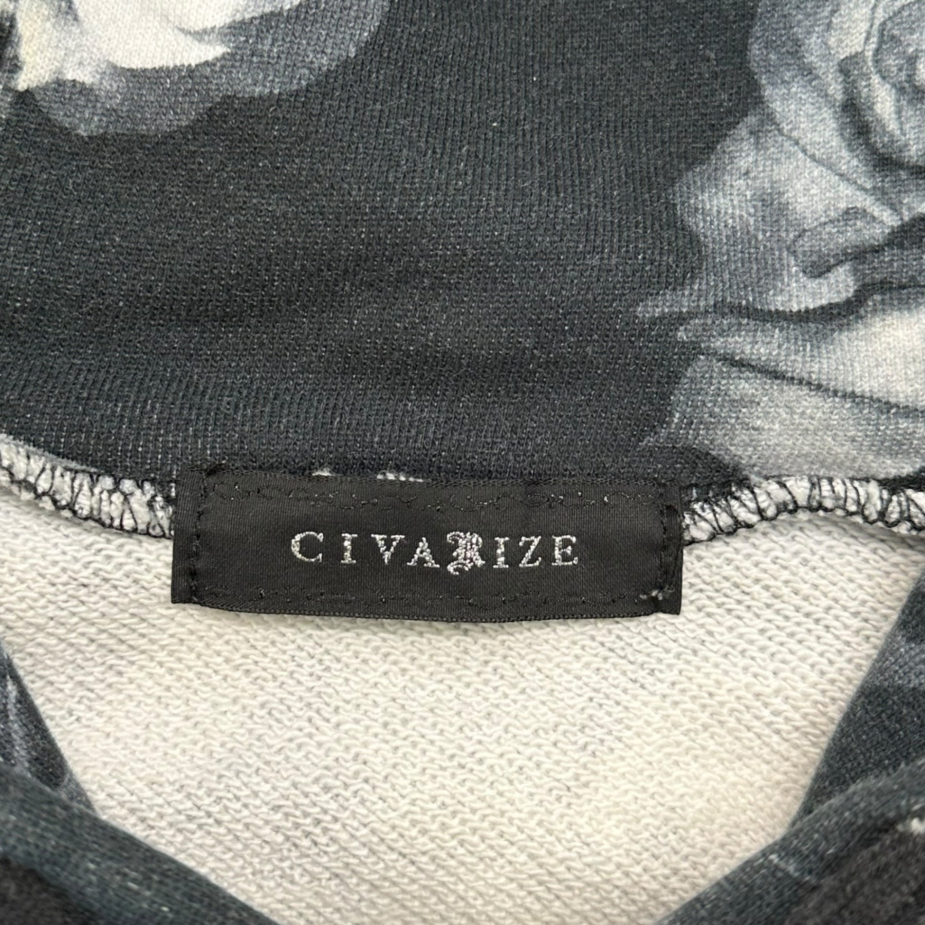 シヴァーライズ薔薇柄パーカー CIVARIZE(シヴァーライズ) 20SS Rose Print Pullover Hoodie 薔薇