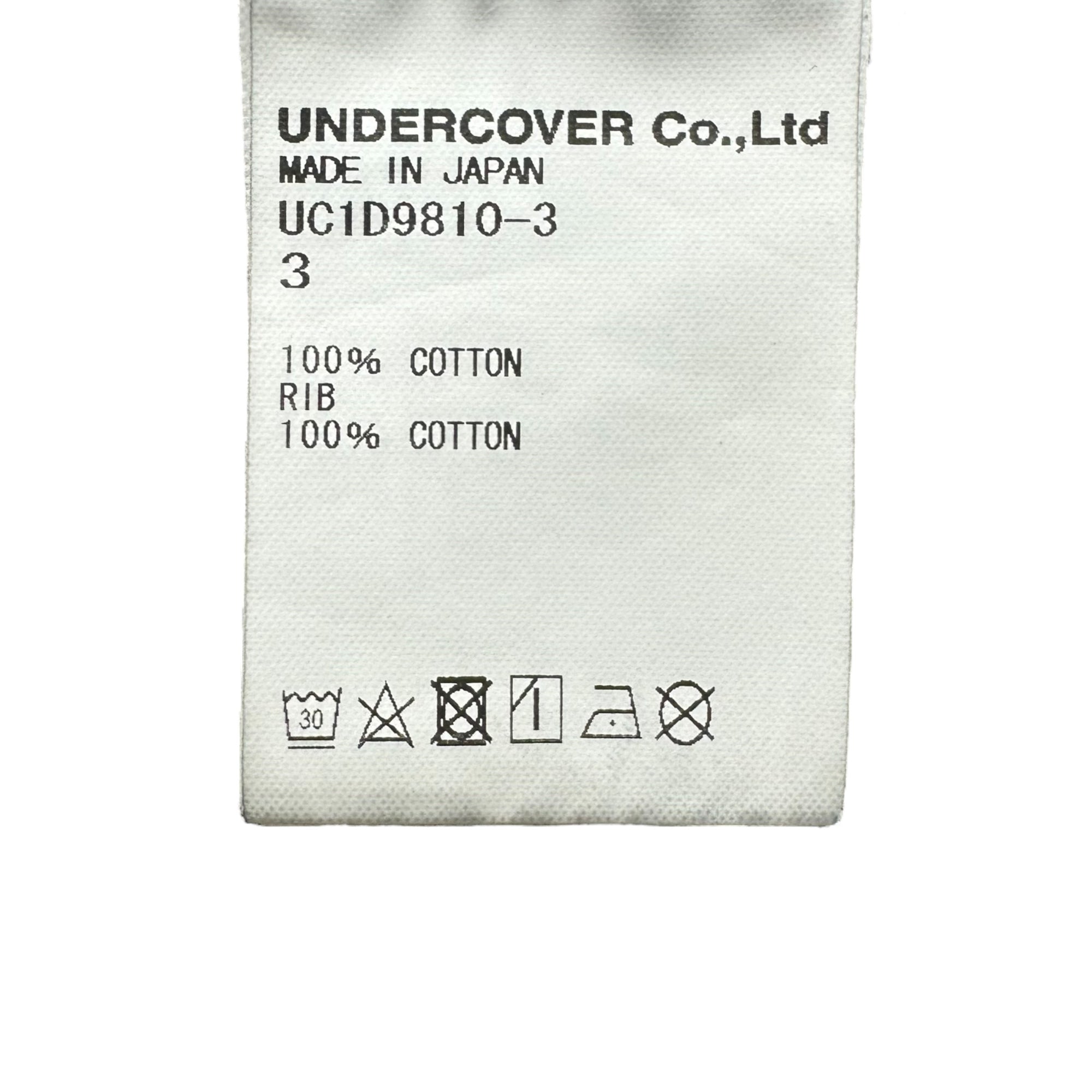 UNDERCOVER(アンダーカバー) 24SS UC RECORDS TEE グラフィック フェード加工 半袖 Tシャツ UC1D9810-3 3 グレー