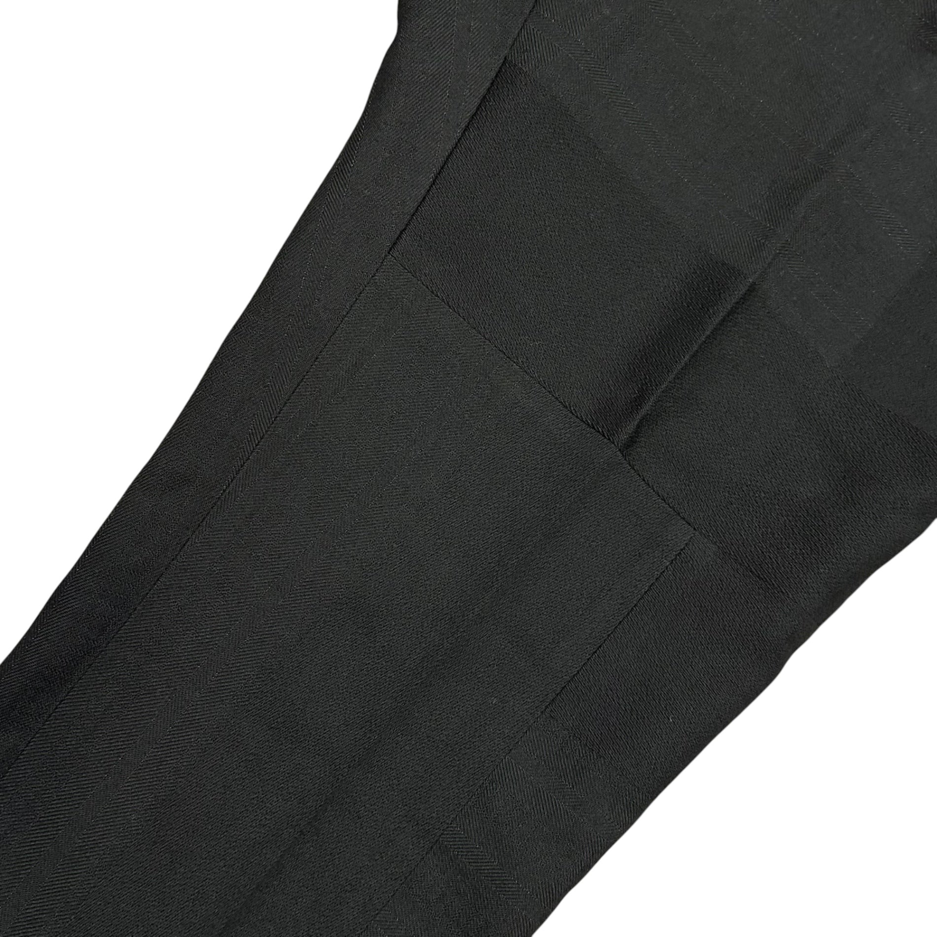 COMME des GARCONS(コムデギャルソン) 2003AW Silk-Blend Wool Straight-Leg Slacks シルク混 ウール ストレート スラックス GK-P029 S ブラック AD2003