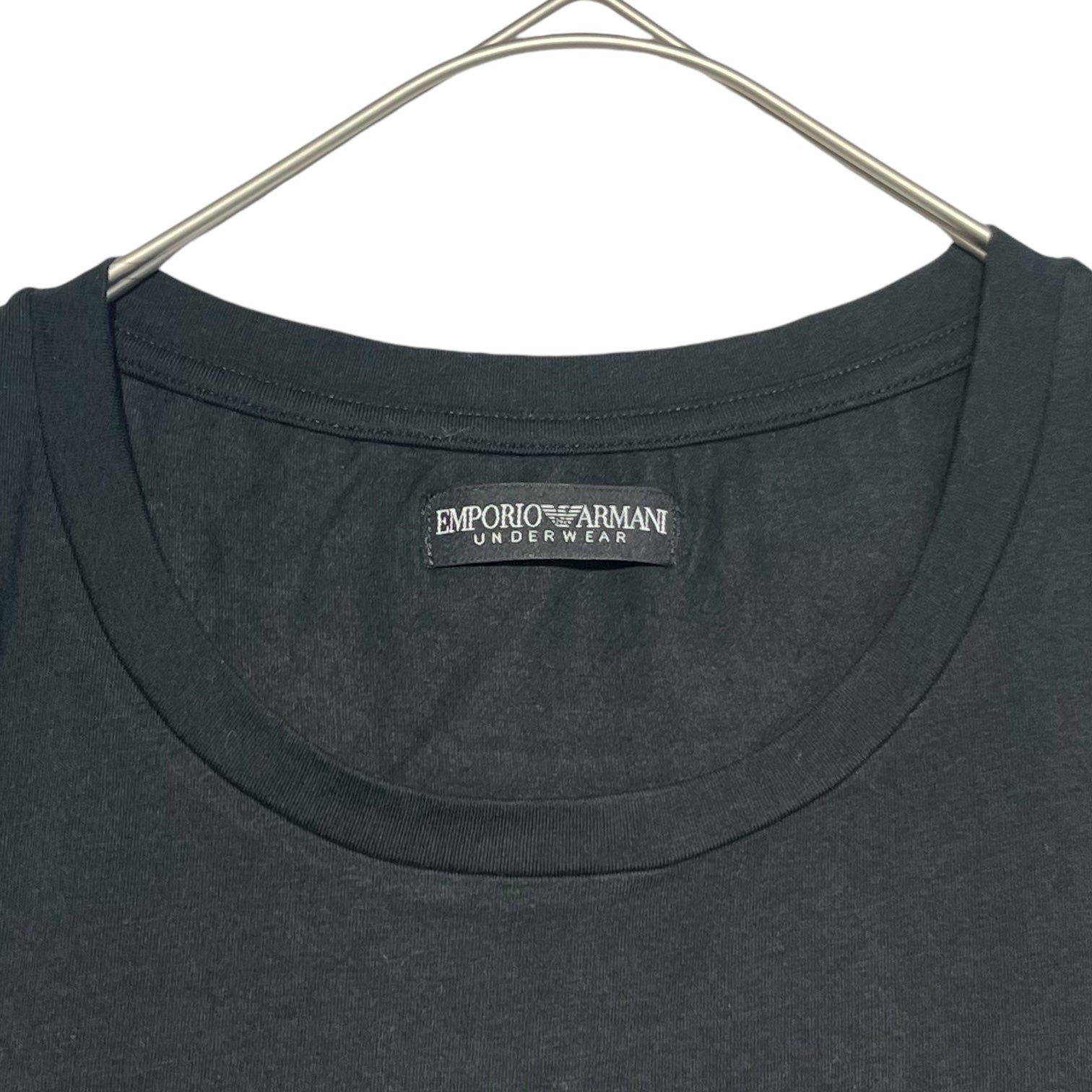 EMPORIO ARMANI(エンポリオアルマーニ) LOGO TEE ロゴ プリント Tシャツ XL ブラック