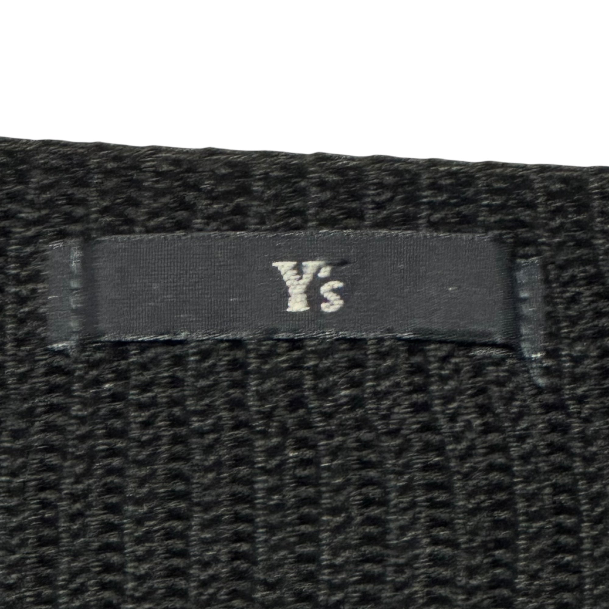 Y's(ワイズ) 90's Buttonless Cotton Knit Cardigan 90年代 ボタンレス コットン ニット カーディガン YO-K22-036 FREE ブラック 男性着用可能
