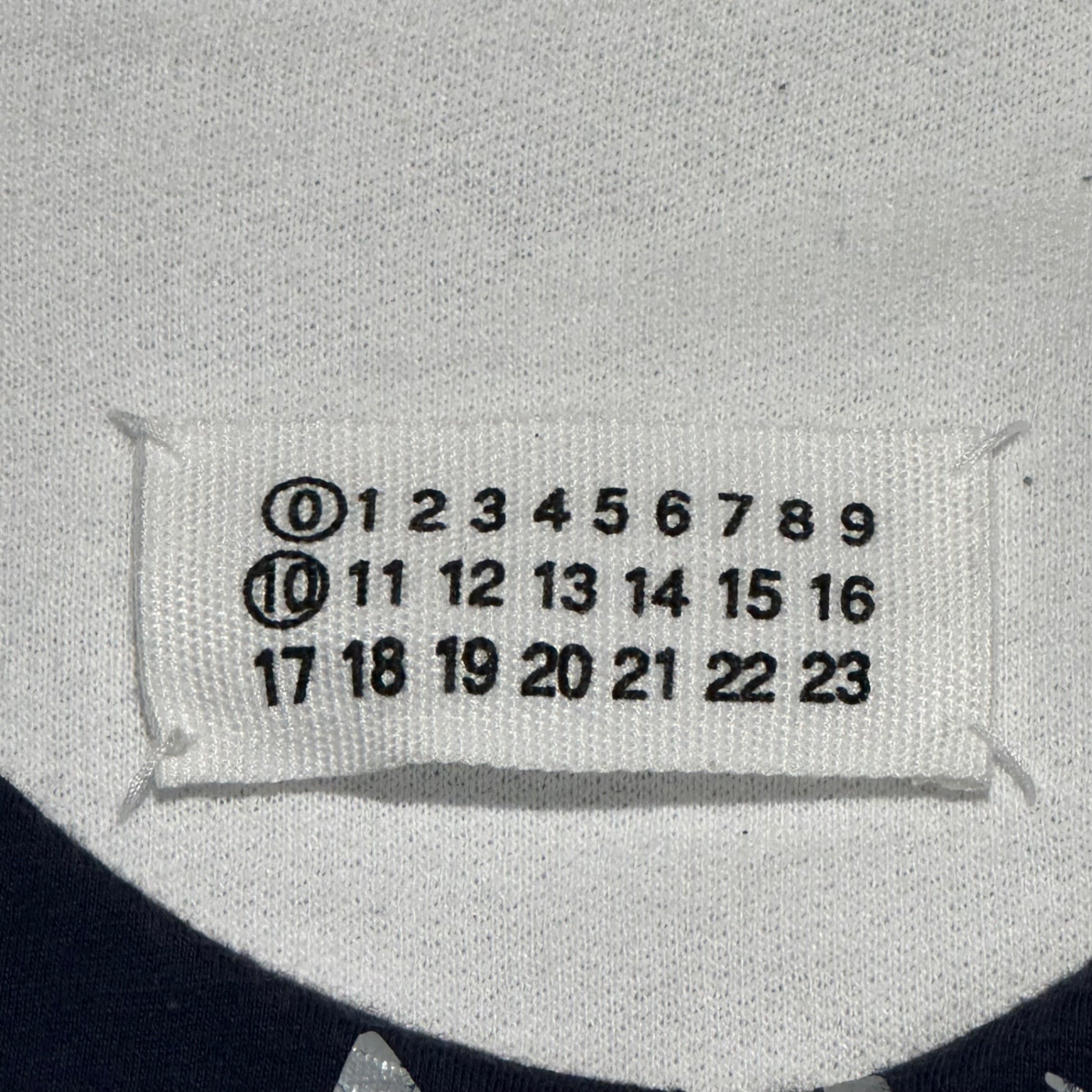 Maison Martin Margiela(メゾン マルタンマルジェラ) 2004 ⓪ ⑩ Artisanal Reconstructed Layered Sweatshirt アーティザナル 再構築 レイヤード スウェット 833M00750071 表記無(FREE) ネイビー×ホワイト 00's 本人期 アーカイブ リバーシブル