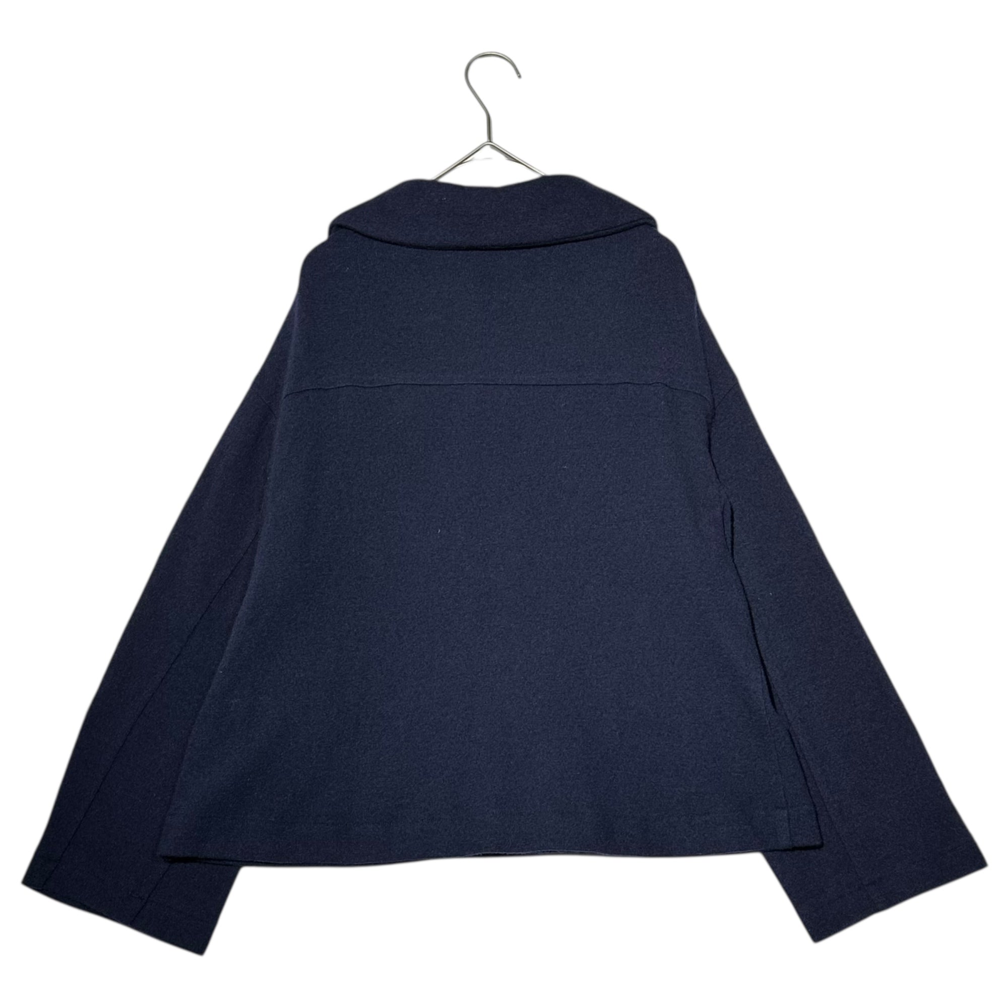 tricot COMME des GARCONS(トリココムデギャルソン) 14AW Round Collar Wool 5-Button Jacket 丸襟 ウール 5ボタン ジャケット TN-T002 M ネイビー AD2014