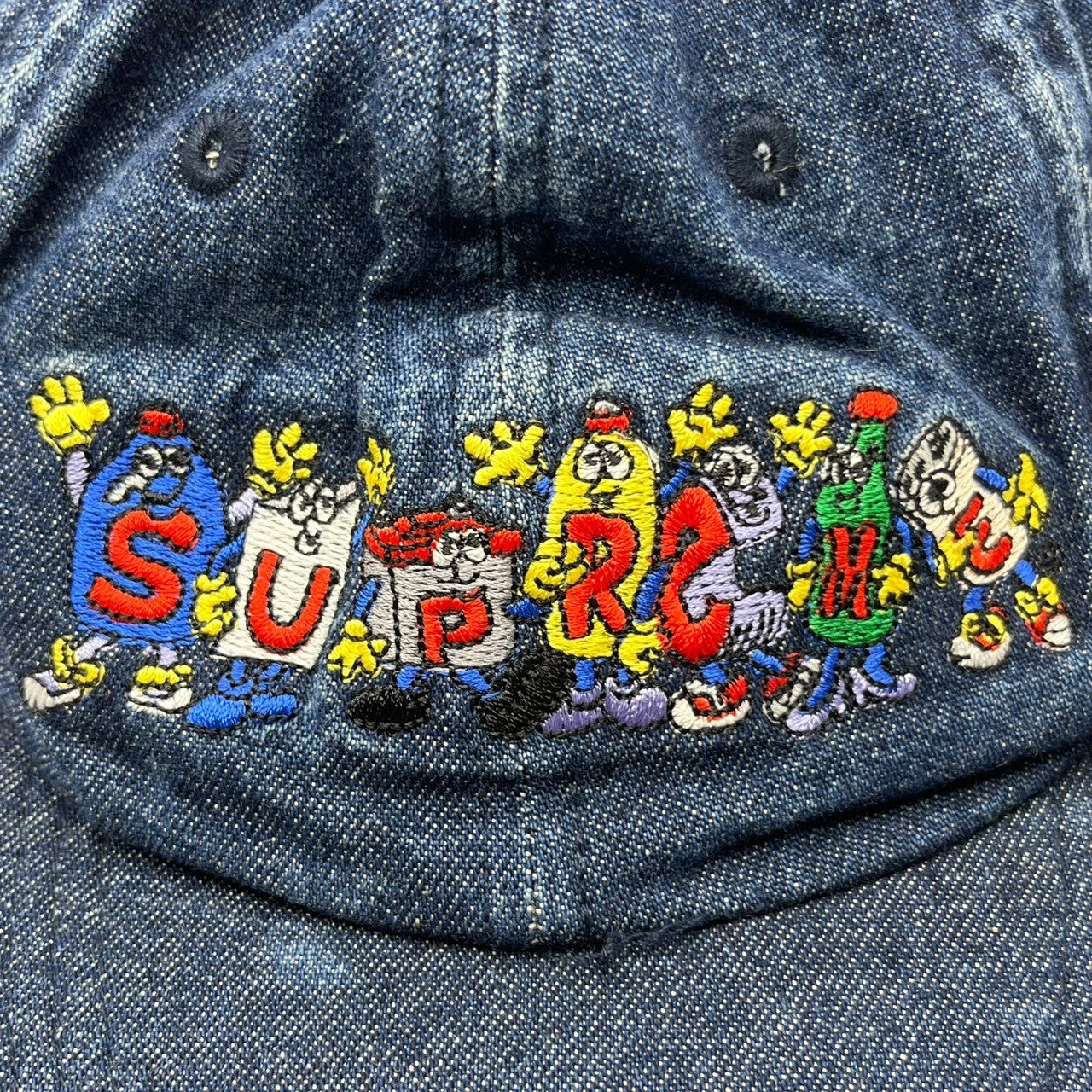 SUPREME(シュプリーム) 18SS Friends 6-Panel Denim Cap フレンズ 6パネル デニム キャップ インディゴ