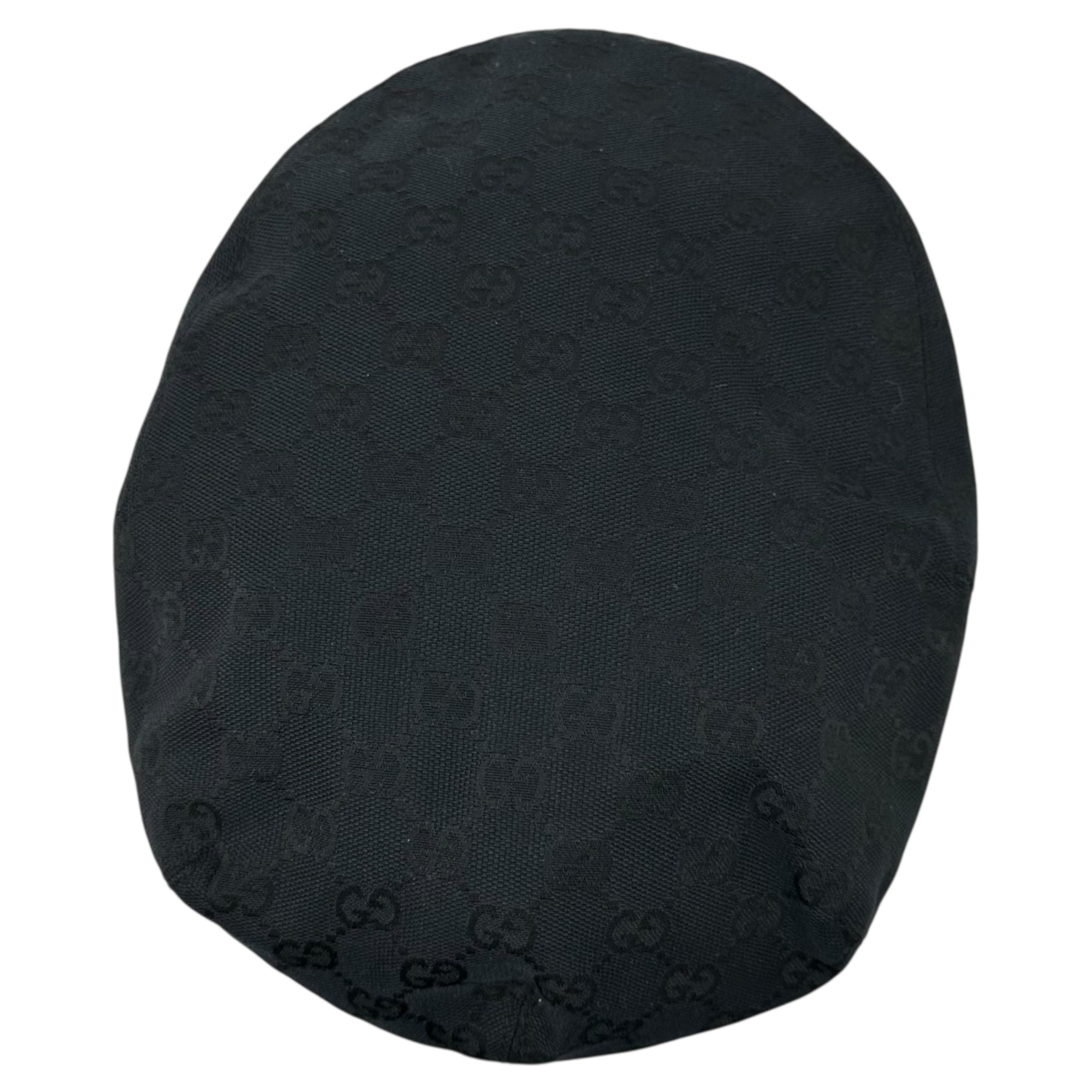 GUCCI(グッチ) GG Hunting Cap GG キャンバス レザー ハンチング M ブラック