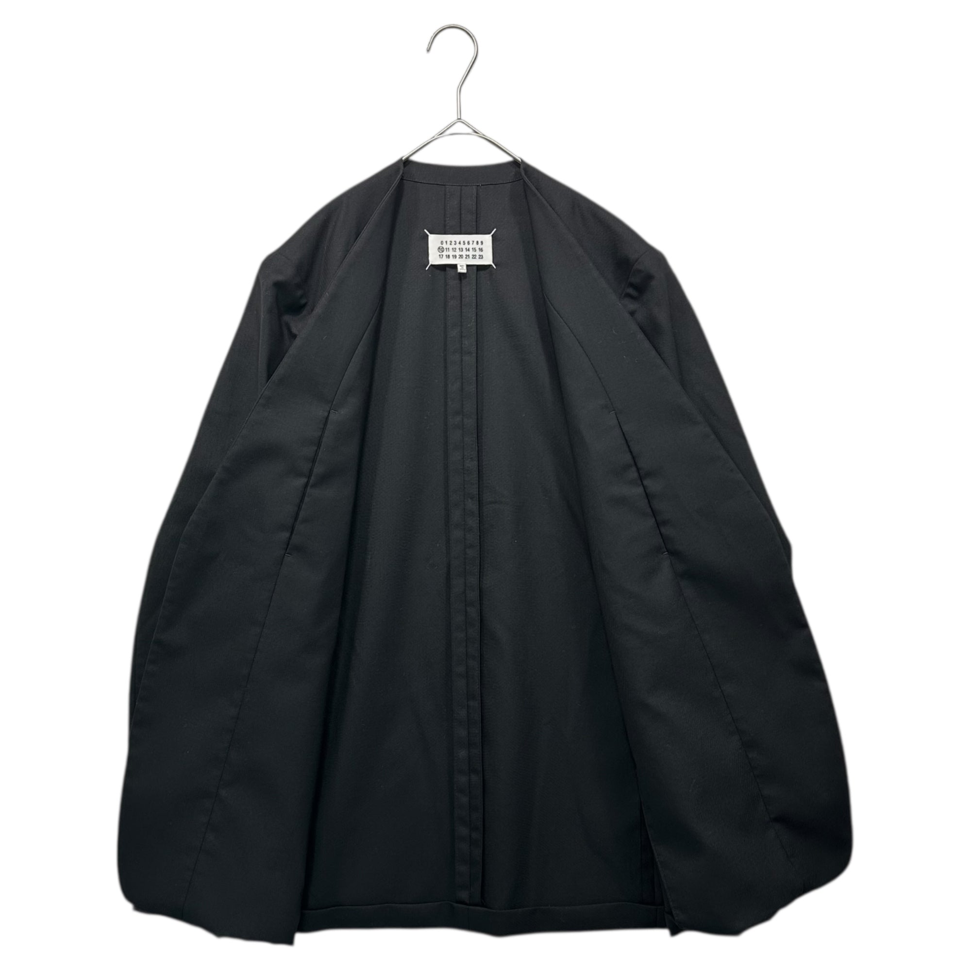 MAISON MARGIELA(メゾンマルジェラ) 18SS No Collar Jacket ノーカラー ジャケット S50BN0336 46 ブラック テーラード