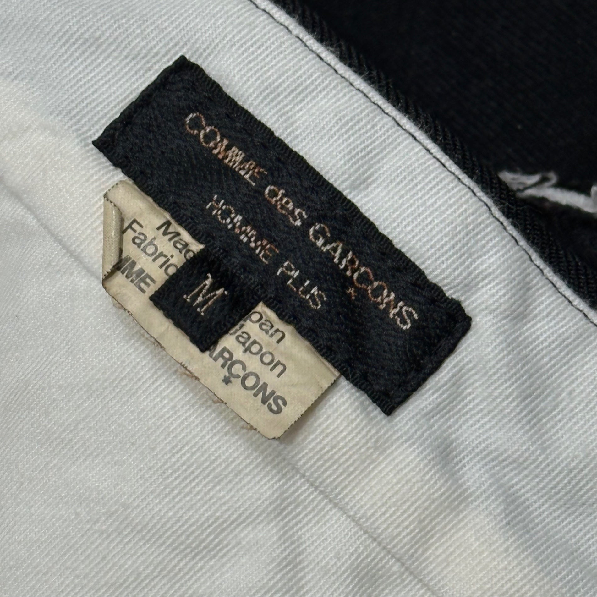 COMME des GARCONS HOMME PLUS(コムデギャルソンオムプリュス) 2022SS Ragged-Edge Estelle Wide-Leg Half Pants 断ち切り エステル ワイド ハーフ パンツ PI-P061 M ブラック AD2021