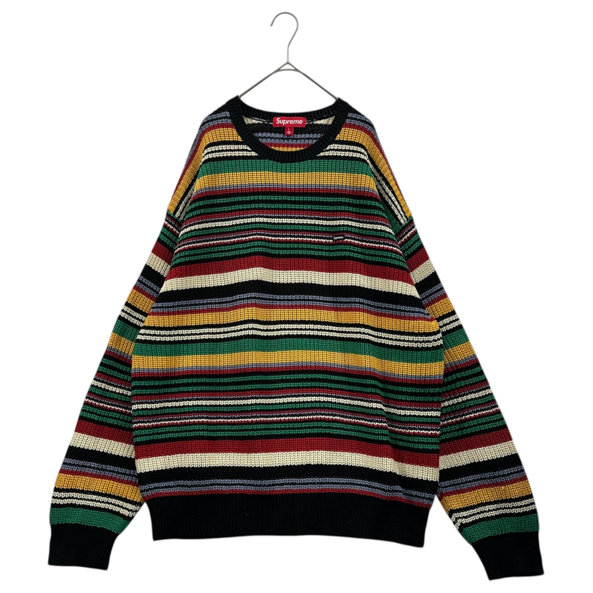 SUPREME(シュプリーム) 23AW Small Box Ribbed Sweater スモール ボックスロゴ リブ セーター L マルチ