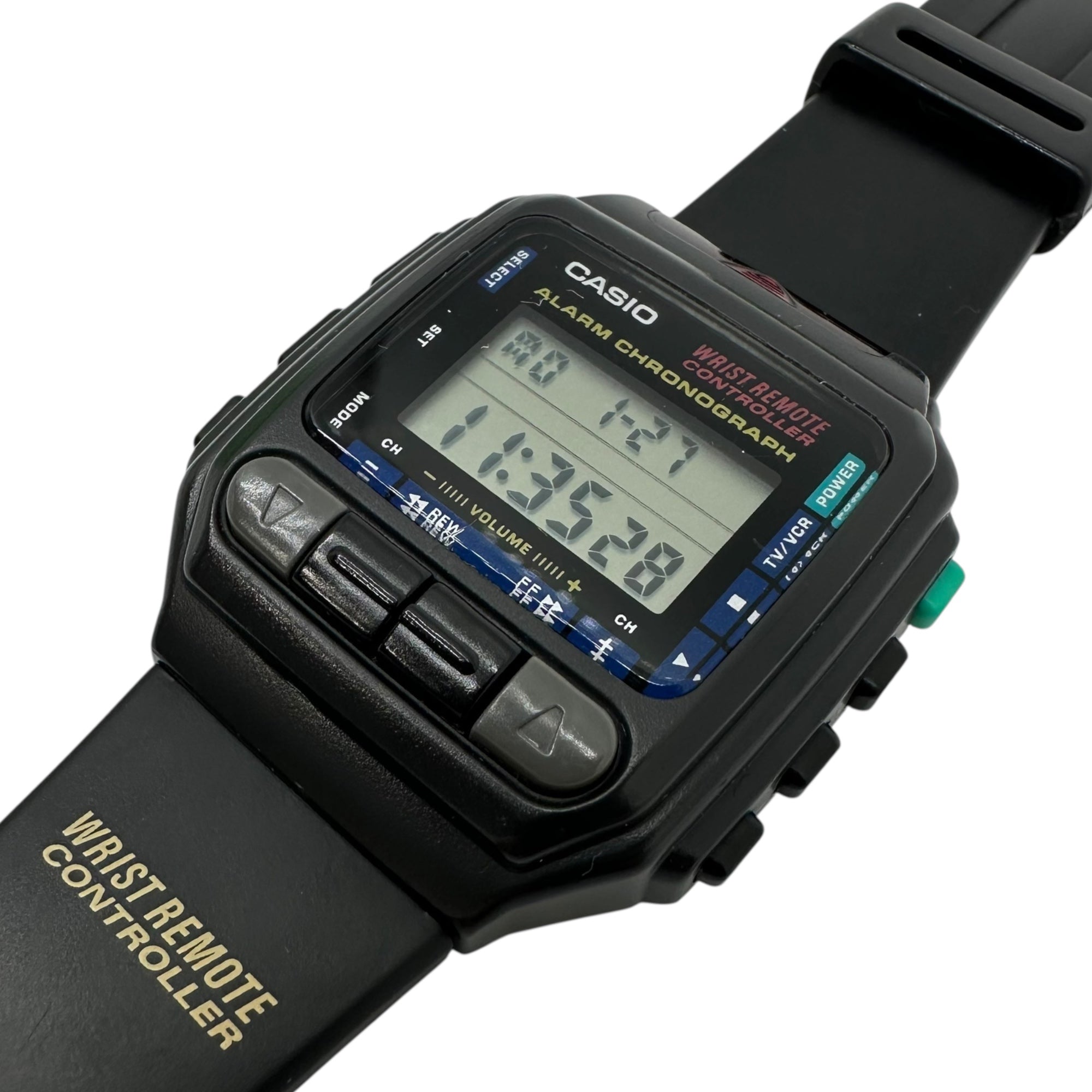CASIO(カシオ) 90's ALARM CHRONOGRAPH WRIST REMOTE CONTROLLER リスト リモート コントローラー TVリモコン デジタル ウォッチ CMD-30B ブラック 90年代 ヴィンテージ 腕時計 1993年 通称 「腕リモ」