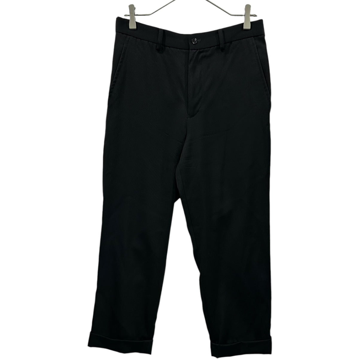 BLACK COMME des GARCONS(ブラックコムデギャルソン) 2020SS Wool gabardine cropped trousers ウールギャバジン クロップド スラックス 1E-P020 L ブラック AD2019 パンツ