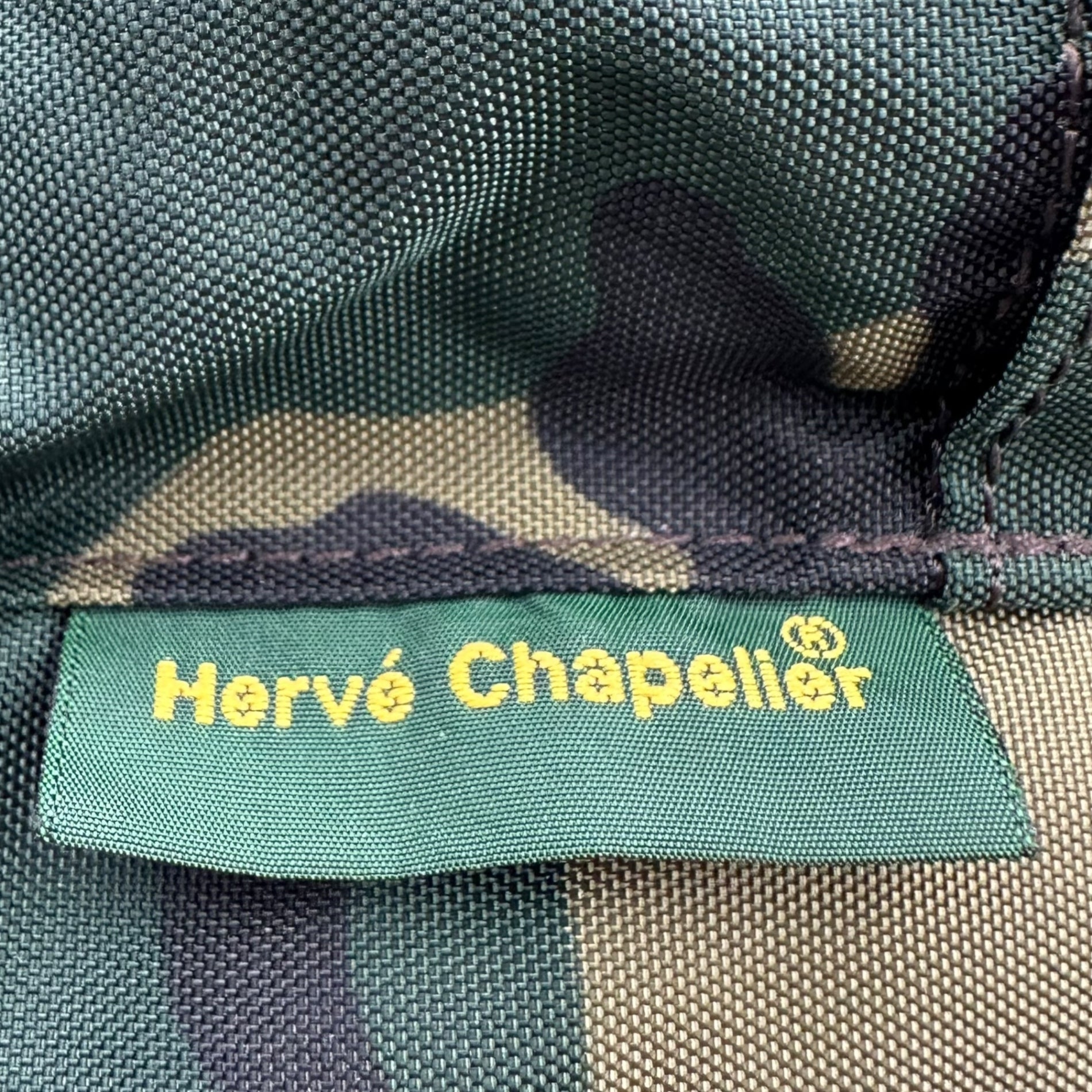 Herve Chapelier(エルベシャプリエ) Camouflage Nylon Daypack カモフラ ナイロン デイパック リュック 978NW-WOO カーキ