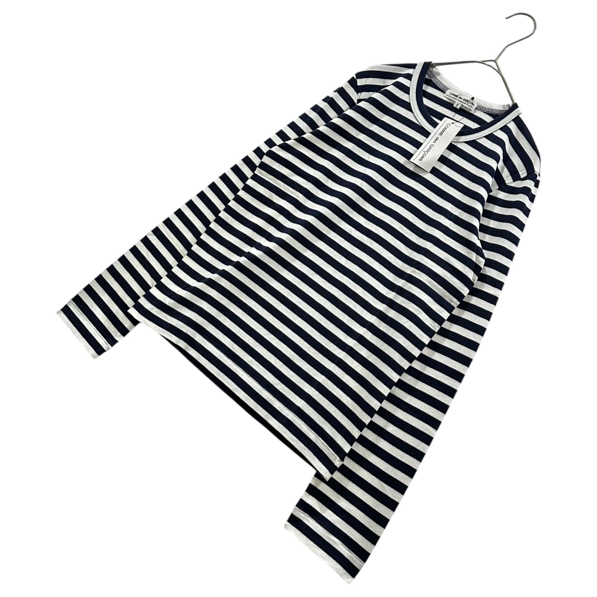 COMME des GARCONS(コムデギャルソン) 2009SS Striped L/S T-Shirtボーダー 長袖 カットソー OC-T028 S ホワイト×ネイビー AD2009