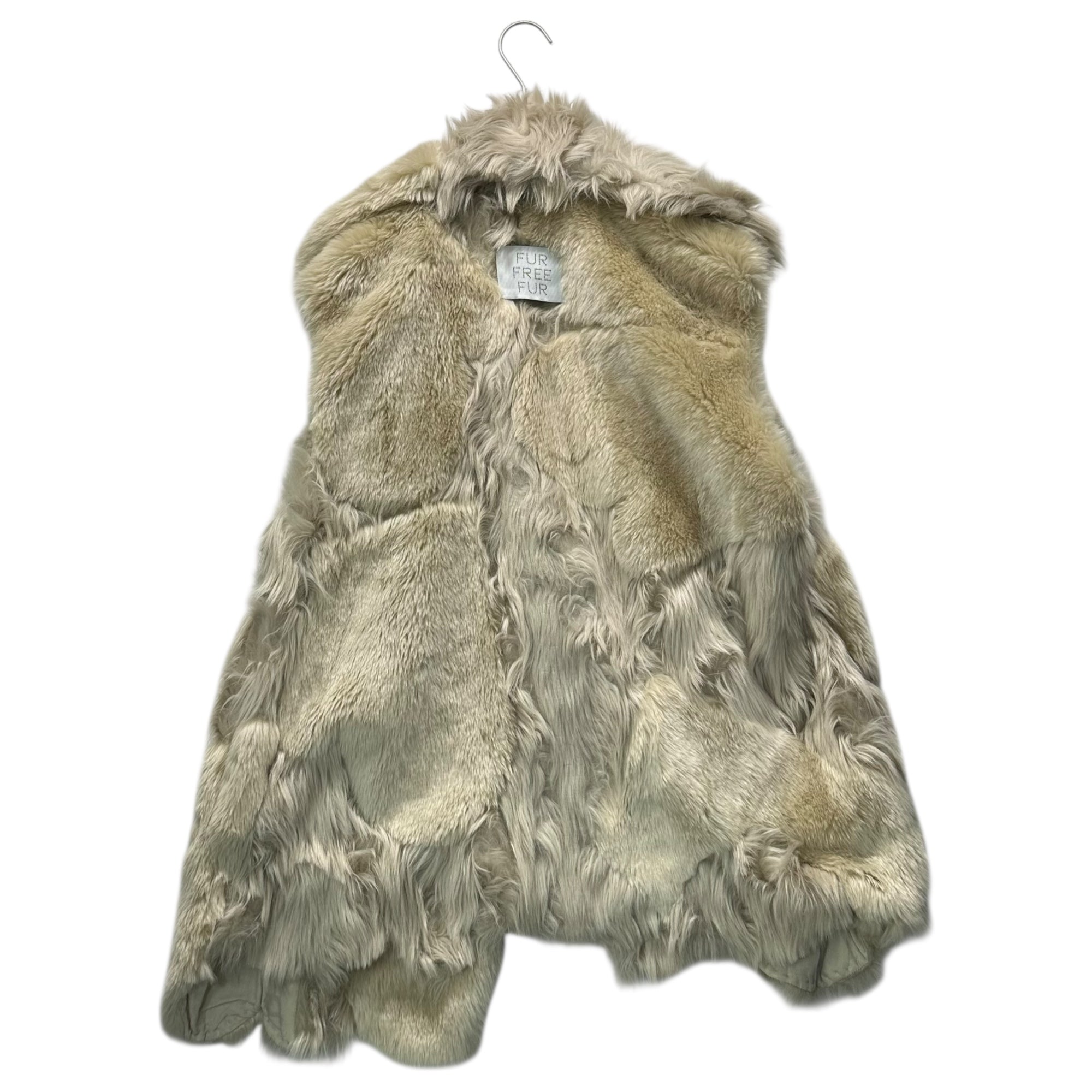 STELLA McCARTNEY(ステラマッカートニー) 18AW Faux Fur Long Vest フェイクファー ロング ベスト UP56 2018 01372 36(S程度) アイボリー エコファー