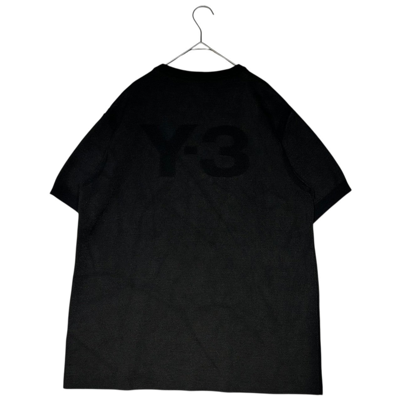 Y-3(ワイスリー) 20SS M CLASSIC KNITTED TEE バック ロゴ クラシック ニット 半袖 Tシャツ FN3382 Ｍ ブラック