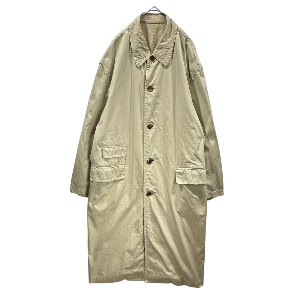 COMME des GARCONS HOMME(コムデギャルソンオム) 1994SS Cotton Single Atelier Coat コットン シングル アトリエ コート HC-100010  M ベージュ AD1993 90s 田中啓一デザイン 田中オム アーカイブ