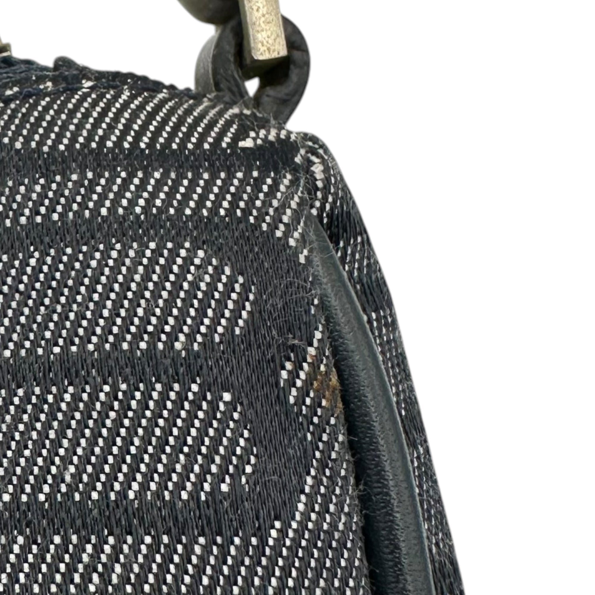 BALENCIAGA(バレンシアガ) BB Monogram Accessory Pouch BB モノグラム アクセサリー ポーチ ネイビー ワンショルダー ハンド ミニ オールド