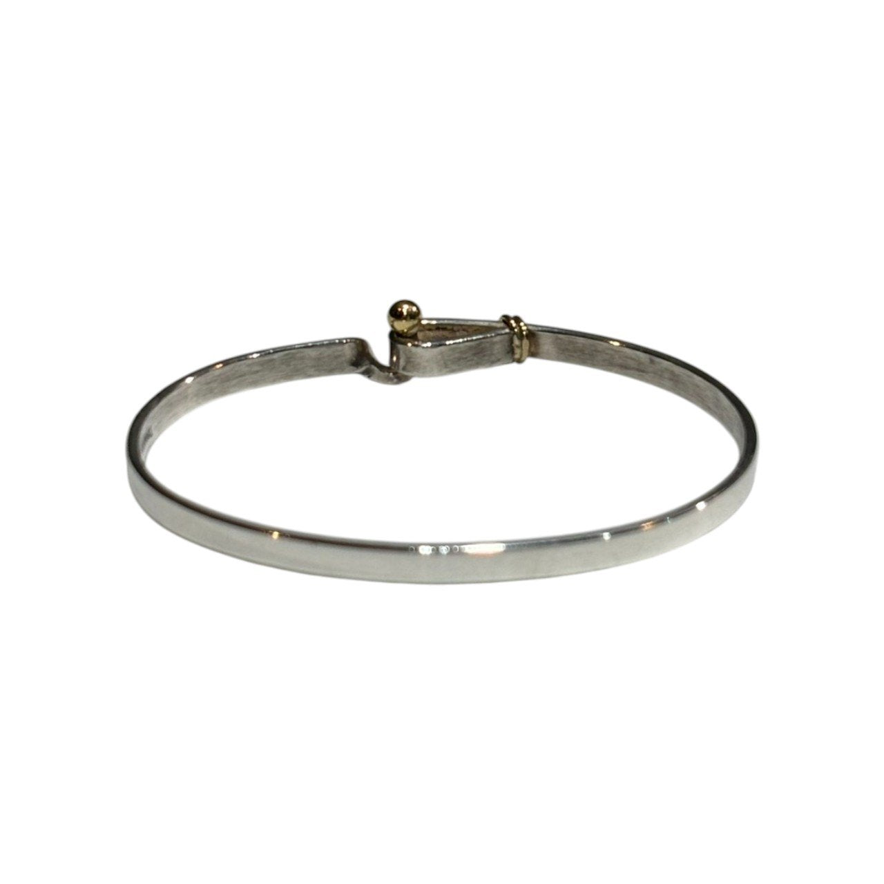 TIFFANY & CO.(ティファニー) Silver & Gold Hook & Eye Combination Bangle シルバー ゴールド フック & アイ コンビ バングル シルバー×ゴールド