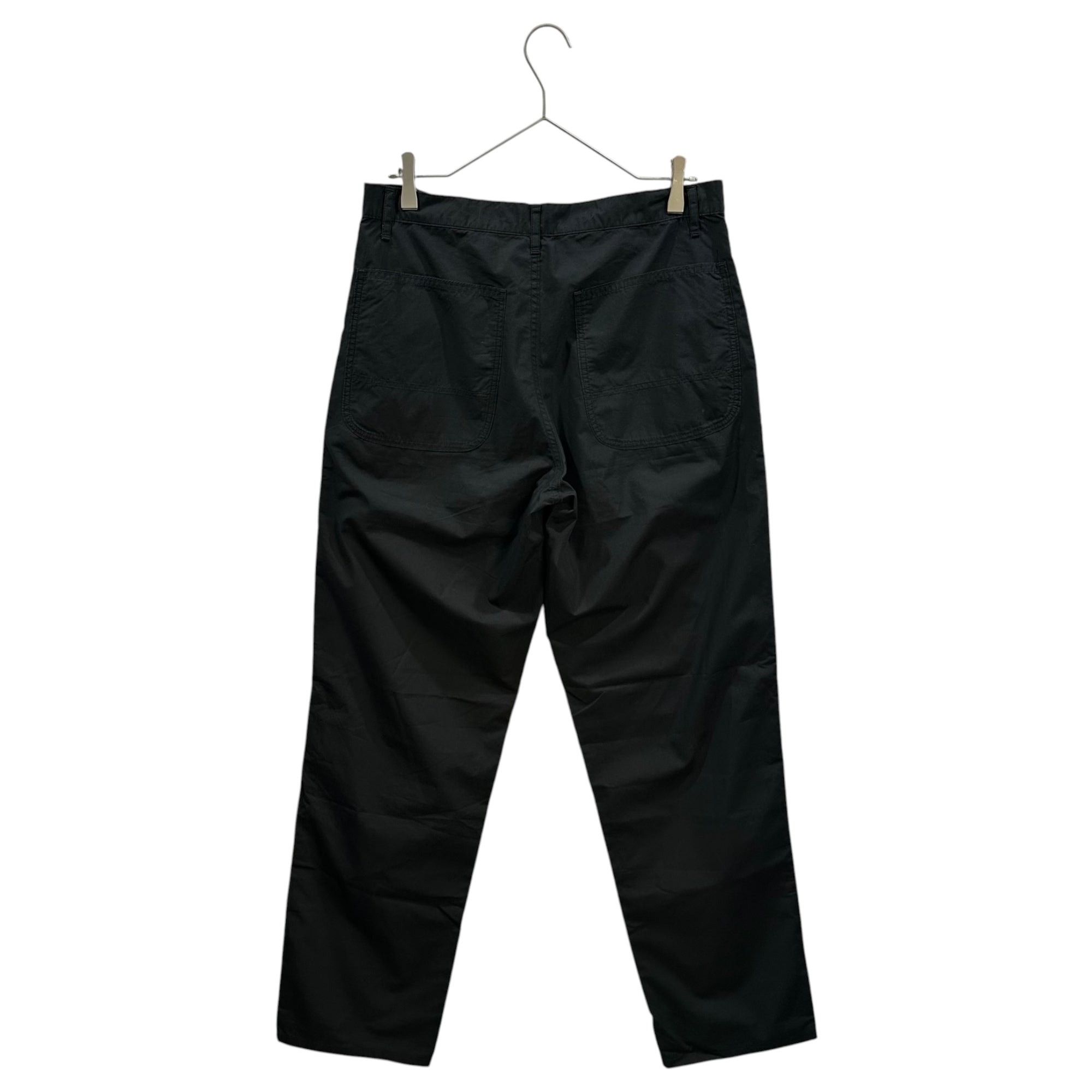 COMME des GARCONS HOMME PLUS(コムデギャルソンオムプリュス) 2008SS Pre-washed Cotton Straight-Leg Pants 製品洗い加工 コットン ストレート パンツ PA-P059 M ブラック AD2007