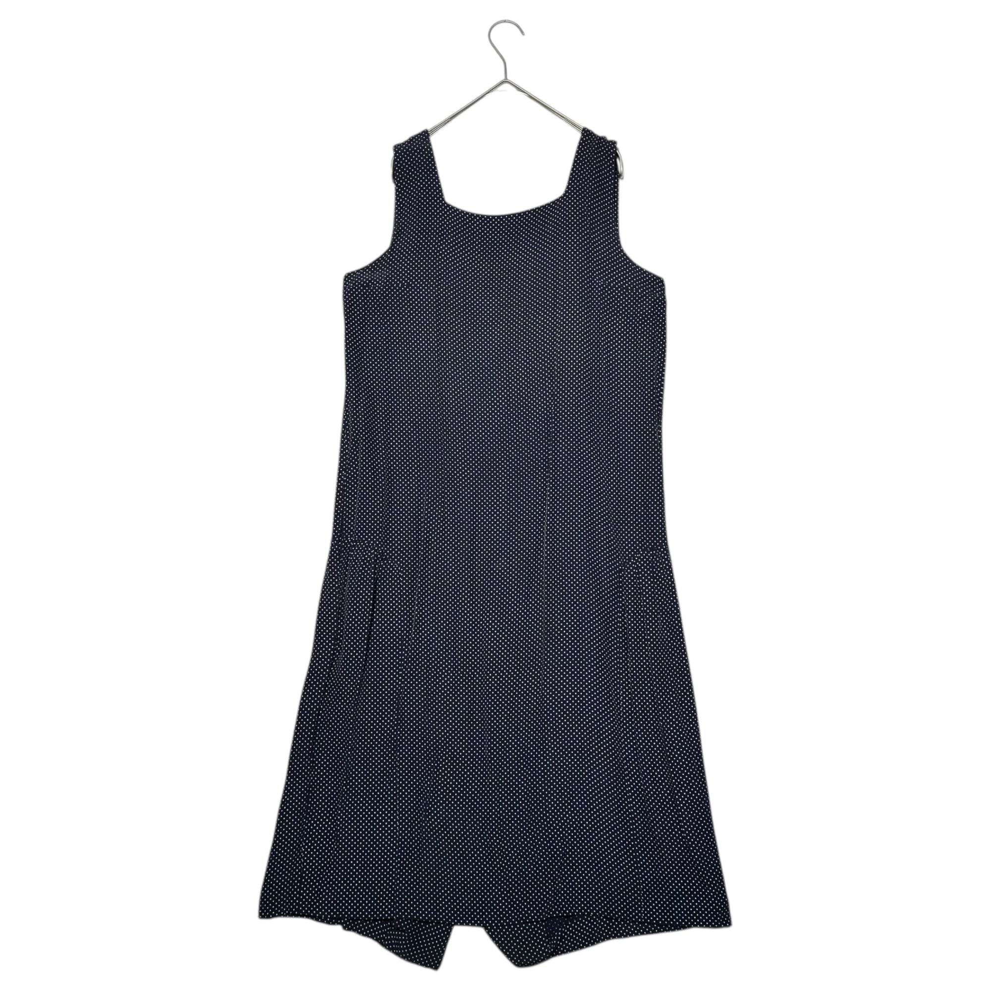 COMME des GARCONS(コムデギャルソン) 70～80's Vintage Dot Print Sleeveless Dress 70～80年代 ヴィンテージ ドットプリント ノースリーブ ワンピース AD表記無 FREE ネイビー 川久保玲 本人期