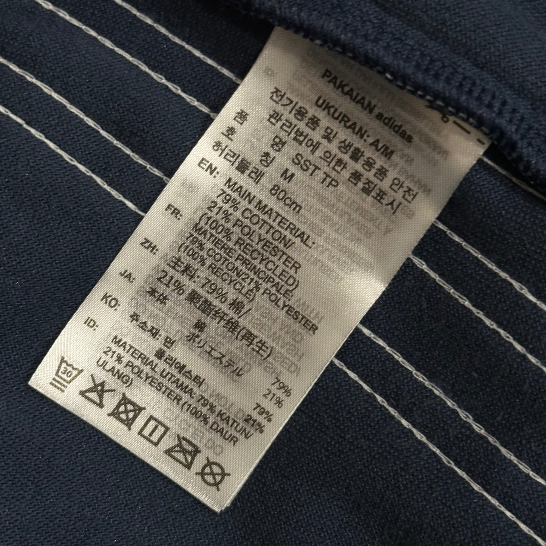 adidas(アディダス) SST Adicolor Velour Track Pants SSTアディカラー ベロア トラックパンツ JX1555 M ダークネイビー ジャージ