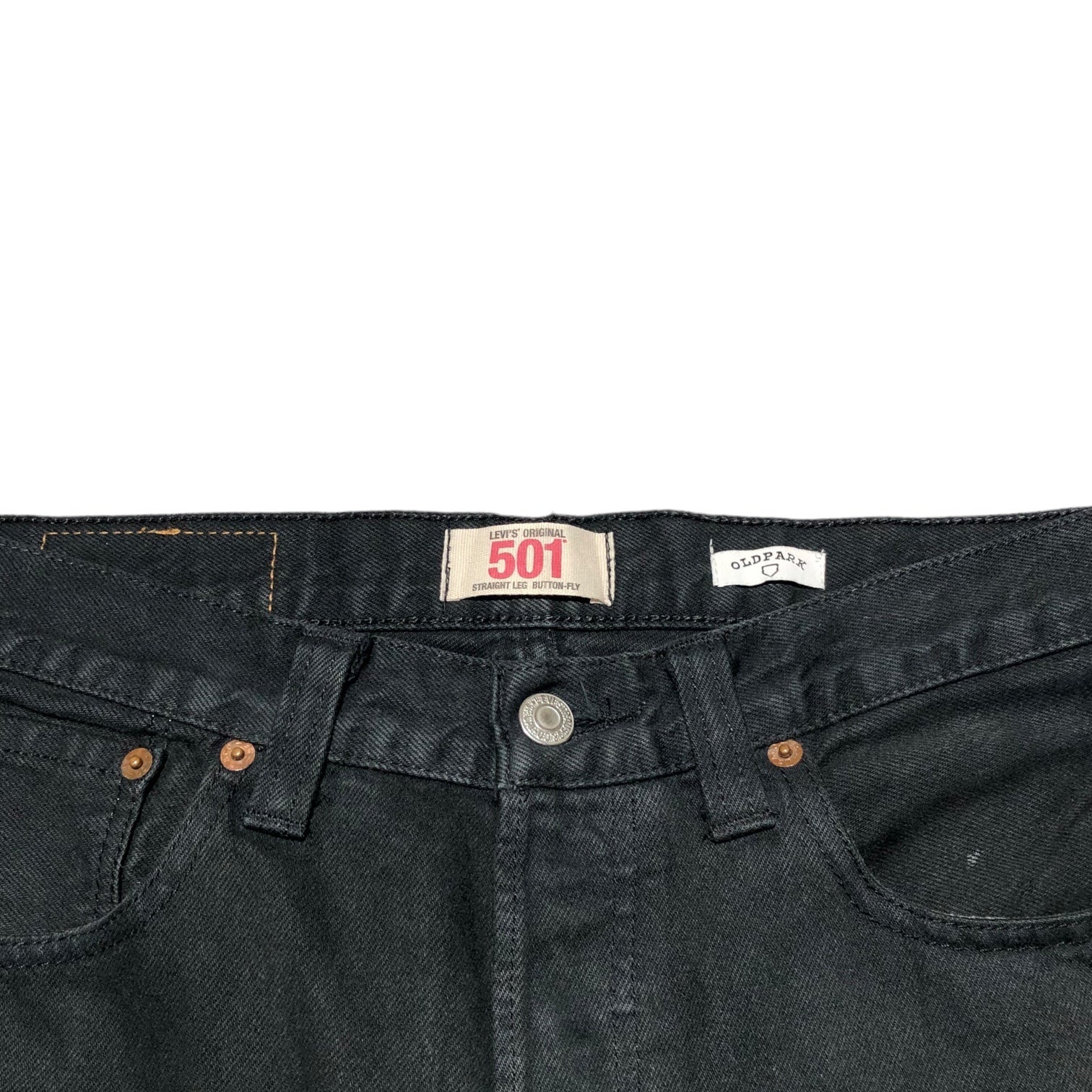 OLDPARK(オールドパーク) LEVI'S REMAKE DENIM PANTS リーバイス リメイク デニム パンツ M ブラック ステッチ