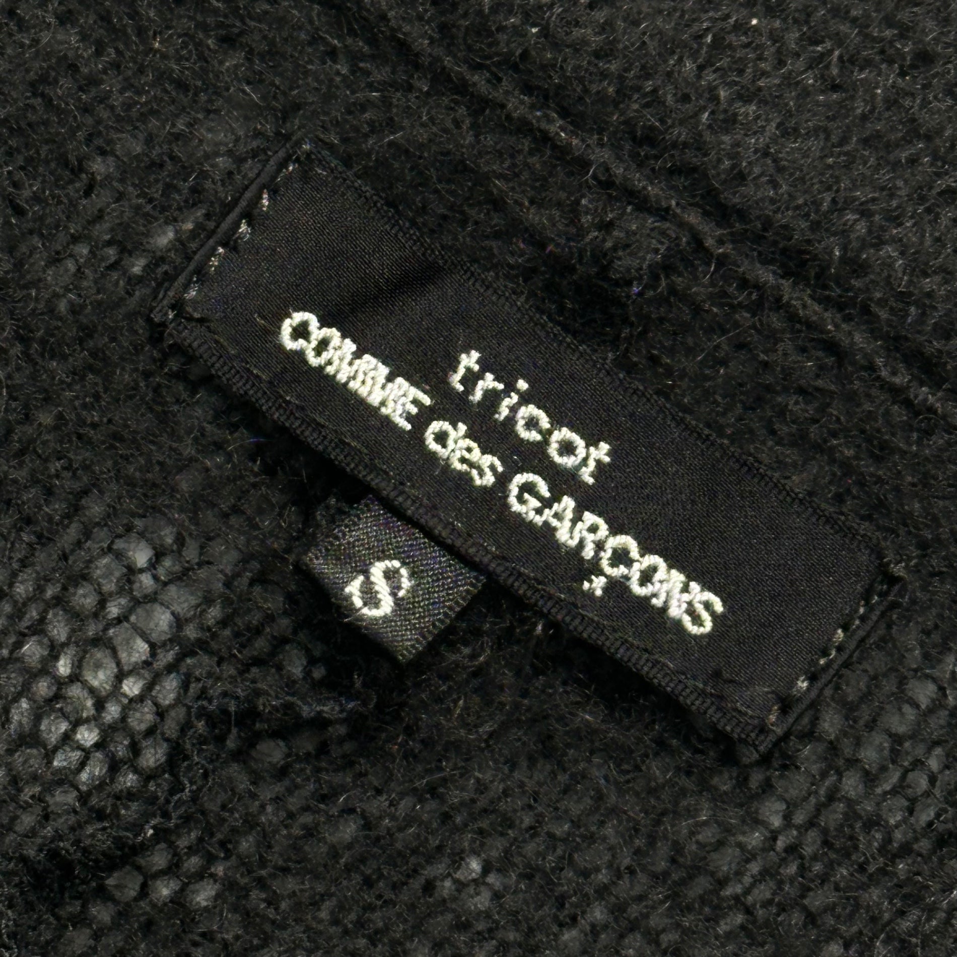 tricot COMME des GARCONS(トリココムデギャルソン) 11AW Mohair Blend Gold Button Wool Knit Jacket モヘア混 金ボタン ウール ニット ジャケット TH-T035 S ブラック×ゴールド AD2011