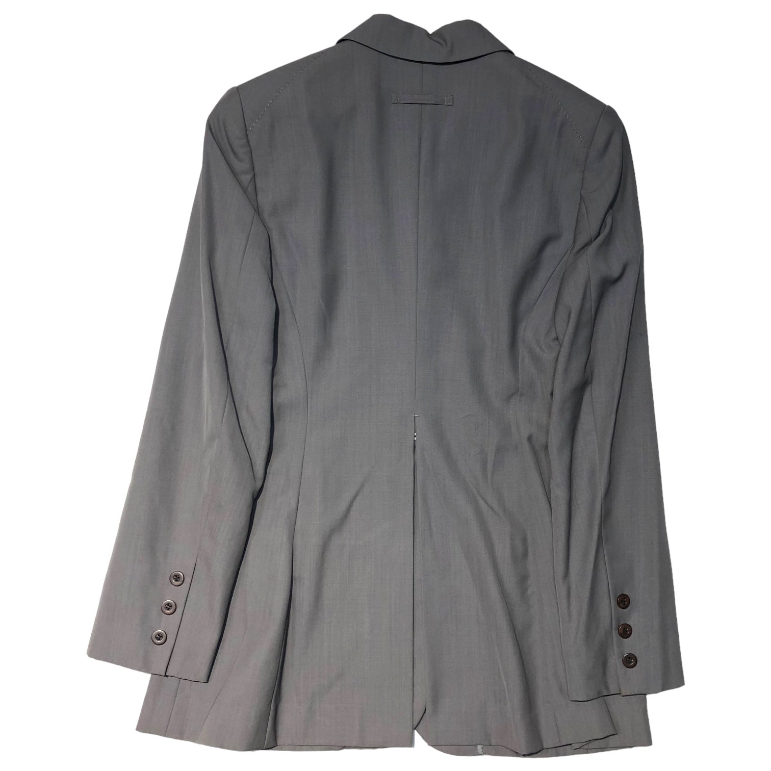 Jean Paul GAULTIER FEMME(ジャンポールゴルチエファム) 90’s 3B jacket design setup 3Bジャケット デザイン セットアップ 40(L程度) グレー スラックス テーラード スーツ
