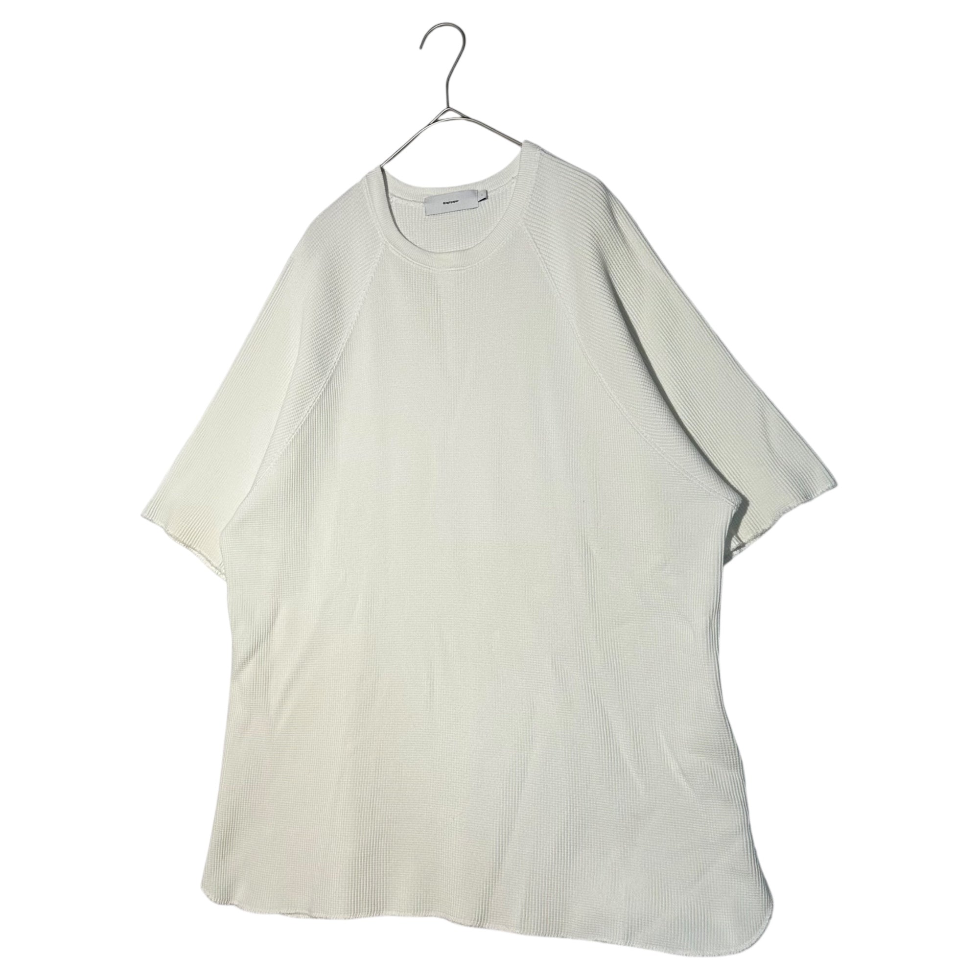 Graphpaper(グラフペーパー) 20AW Waffle S/S Tee ワッフル 半袖 Tシャツ GM203-70138B 1(S程度) ホワイト