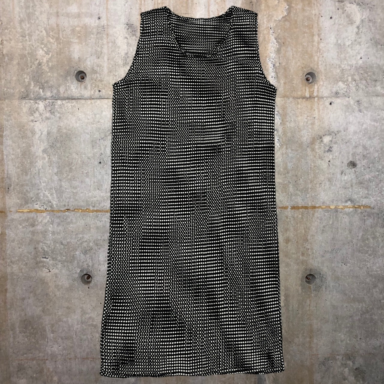 ISSEY MIYAKE(イッセイミヤケ) 90's dot pattern pleated sleeveless 