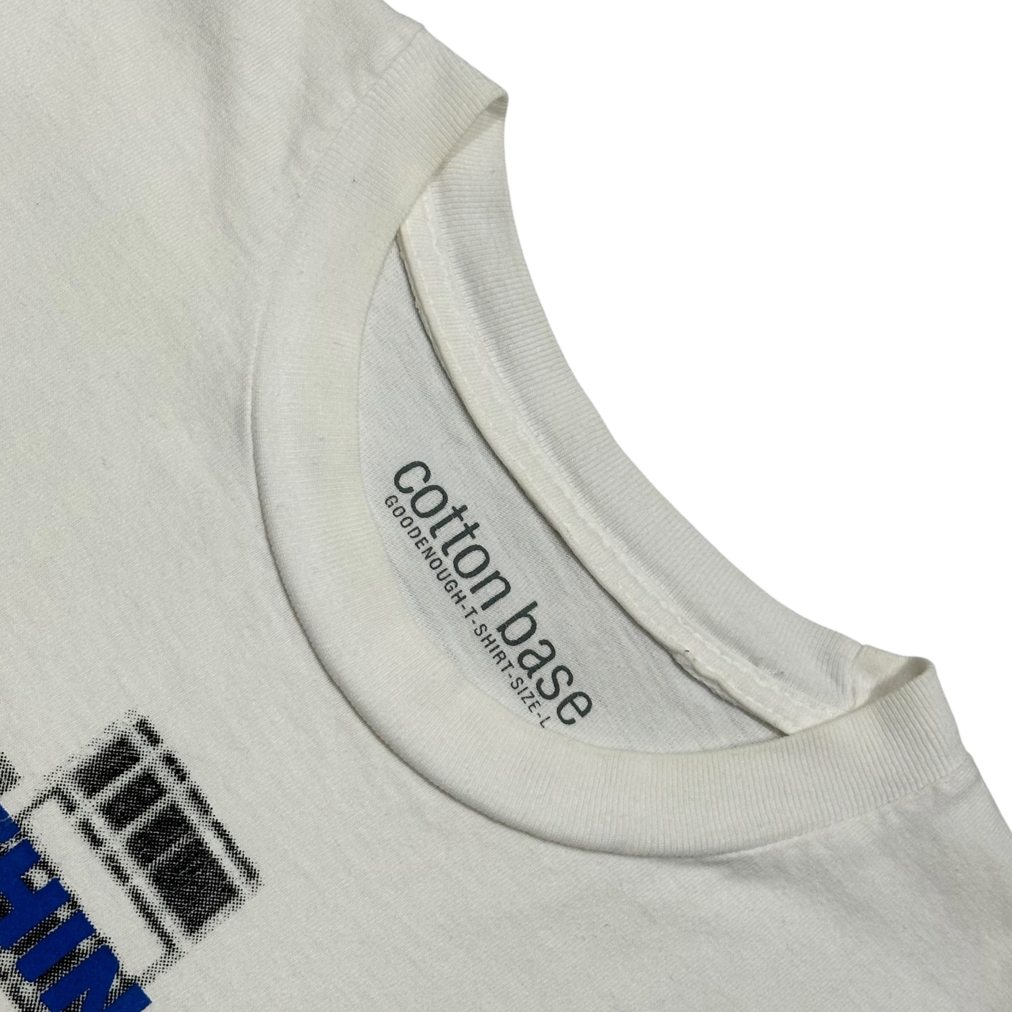 GOODENOUGH(グッドイナフ) 2003's cotton base Gretsch Guitar Print s/s T-Shirt グレッチ ギター プリント 半袖 Tシャツ L ホワイト×ブルー×グレー 2003年BAPEギャラリー限定