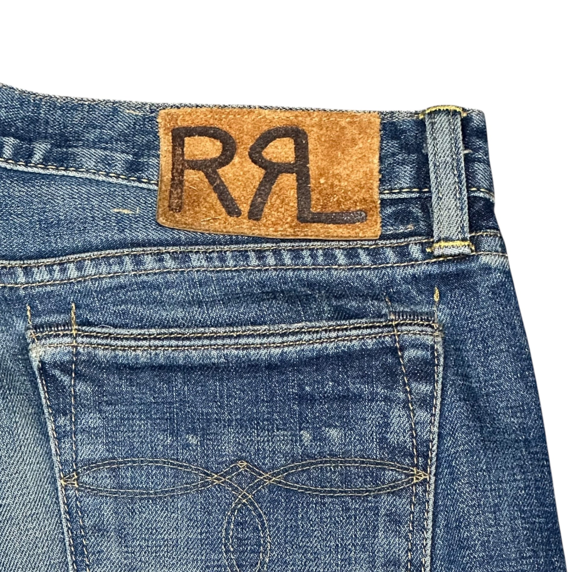 RRL(ダブルアールエル) Slim Straight Denim Pants スリム ストレート デニム パンツ W28 インディゴ