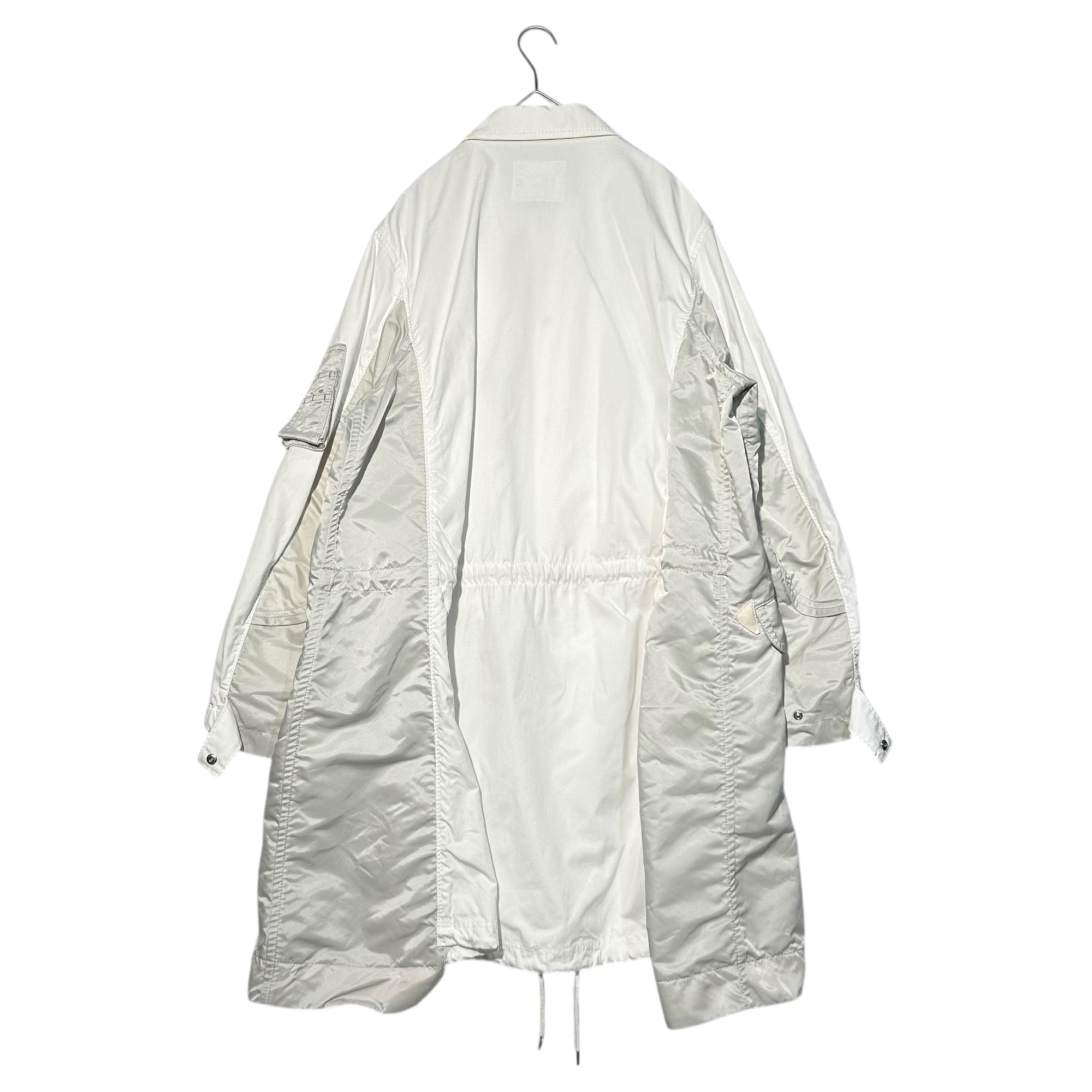 sacai(サカイ) 20AW Dockable Military Coat ドッキング ミリタリー コート 20-02213M 2(M程度) ホワイト×グレー