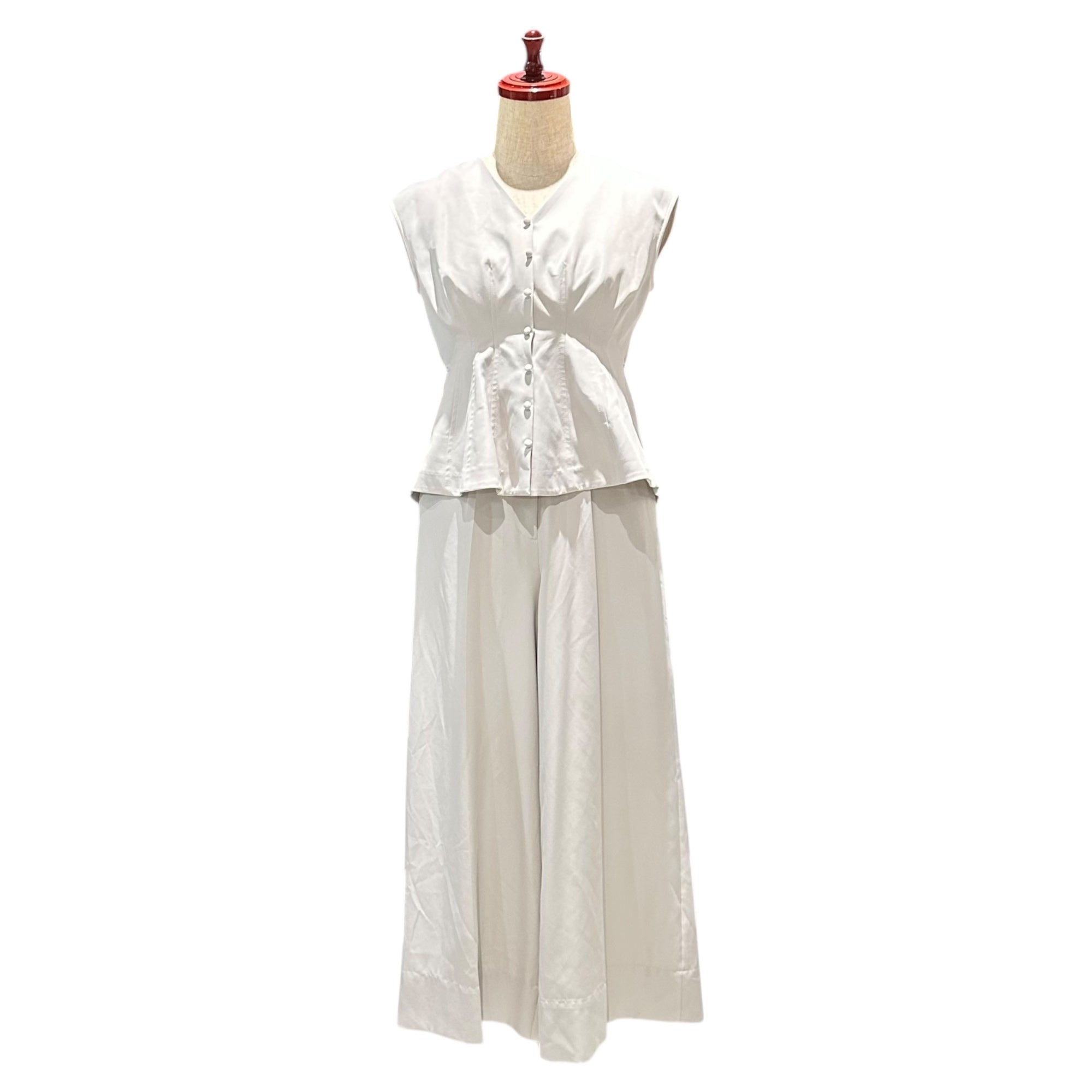 snidel(スナイデル) Sustainable バック クロス オールインワン SWFO222027 0(XS程度) グレージュ サロペット
