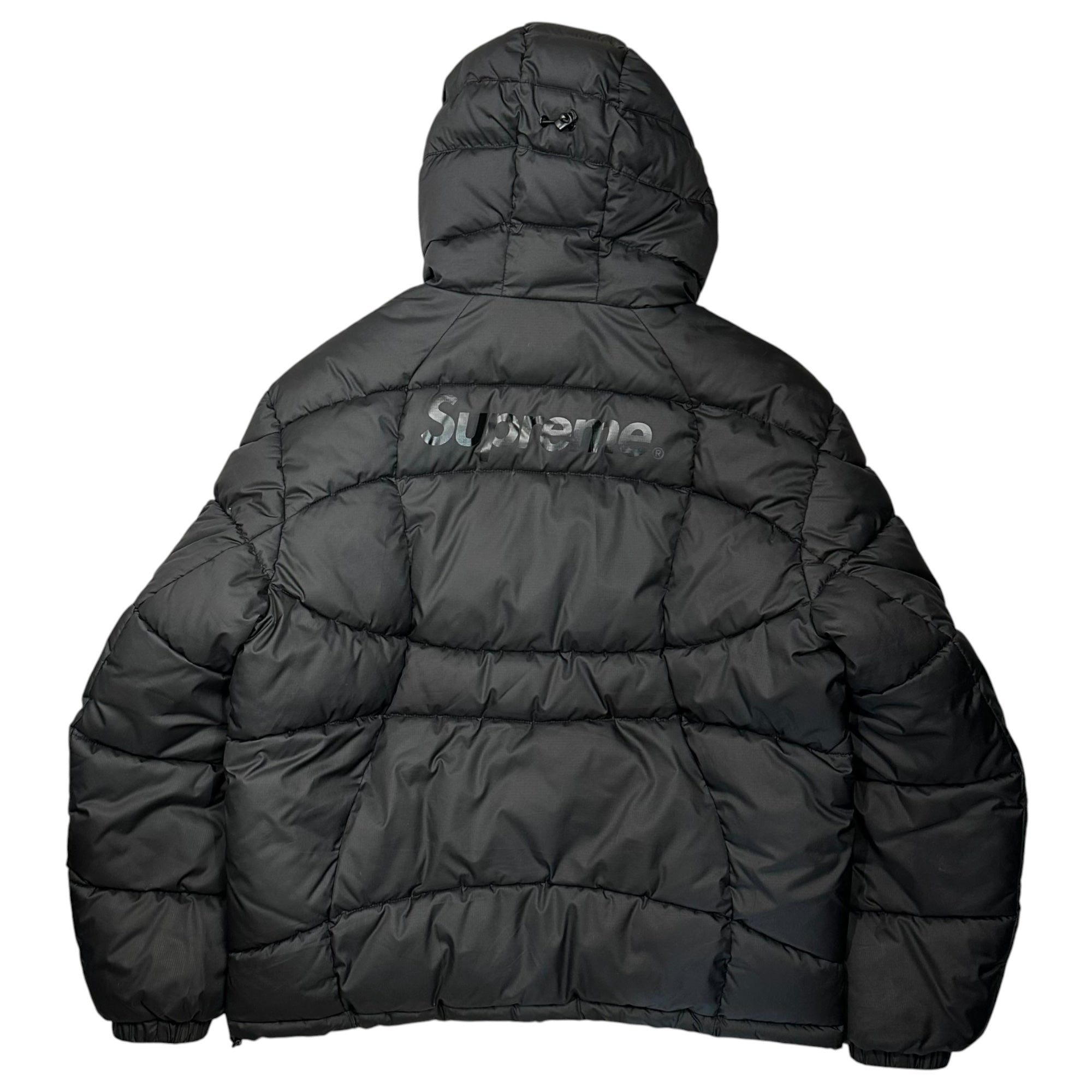SUPREME(シュプリーム) 21AW Warp Hooded Puffy Jacket ワープ フーデッド パフ ジャケット M ブラック 中綿 21FW